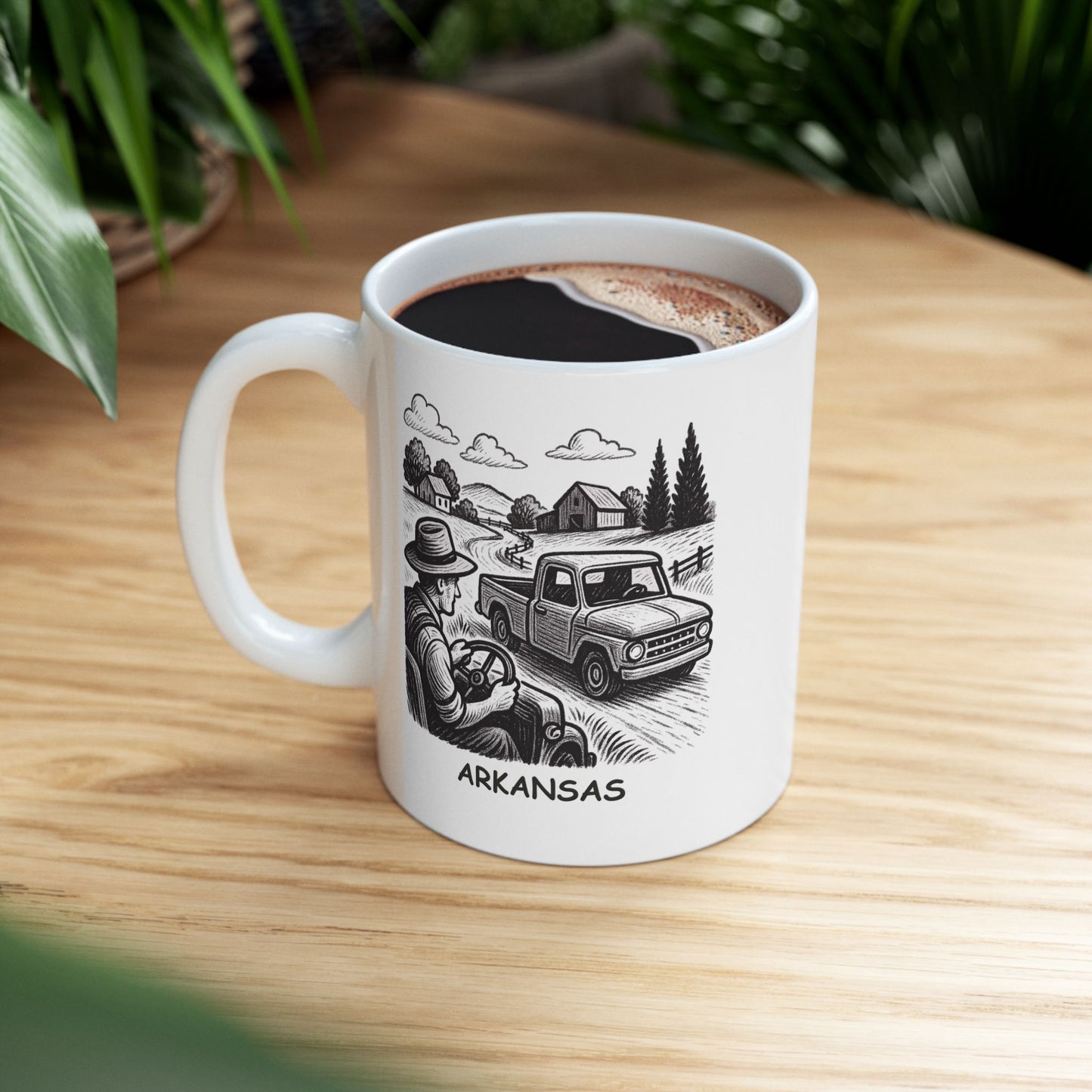 "In Arkansas, we don’t do rush hour. We do slow, steady country drives." Ceramic Mug - 13272