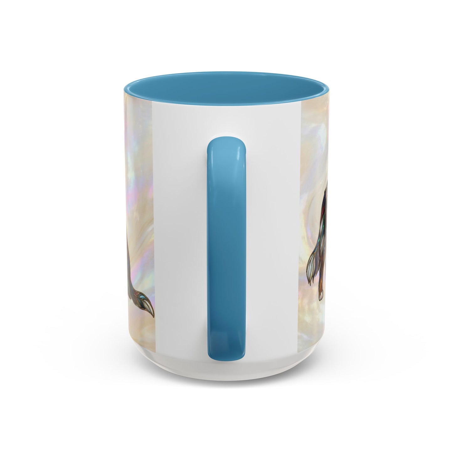 Australian Shepherd Accent Coffee Mug — Stained Glass Design (11/15oz) -14614