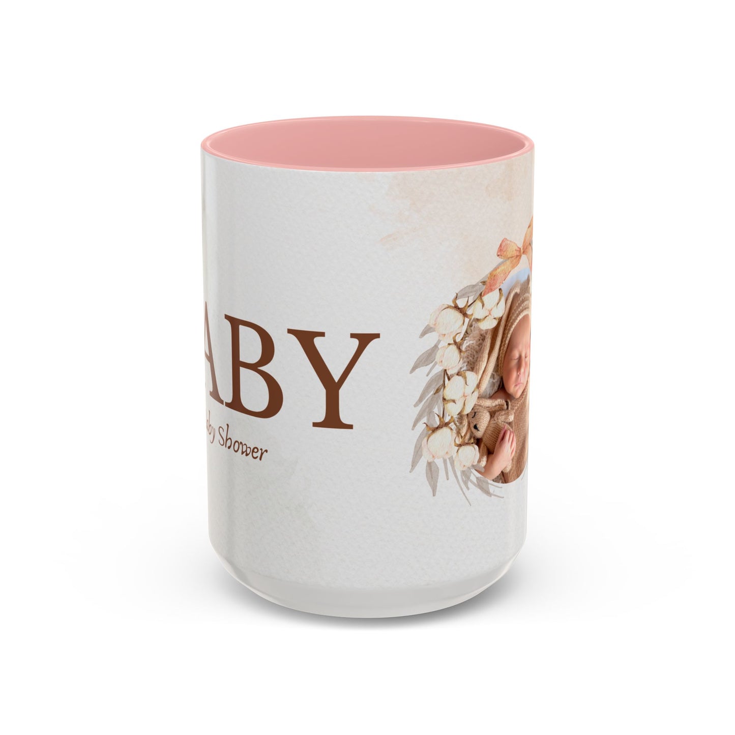 Oh Baby, Samira's Baby Shower, Customizable - Accent Coffee Mug (11, 15oz) - 10882