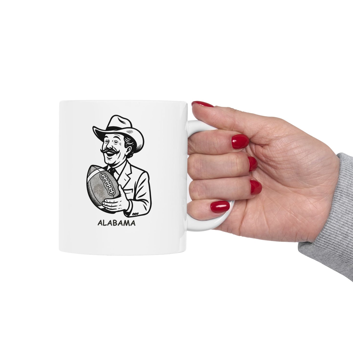 "In Alabama, we speak fluent Southern with a dash of football." Ceramic Mug - 12809
