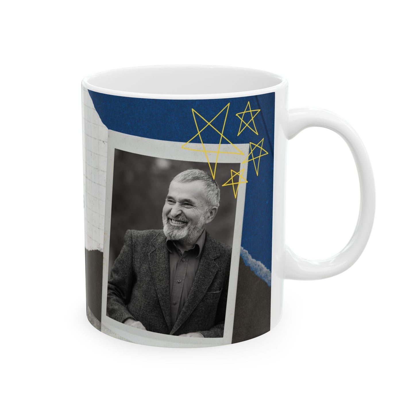 Personalized Father's Day Mug, Custom Ceramic Gifts for Grandpa, Unique Coffee Cup - 14064