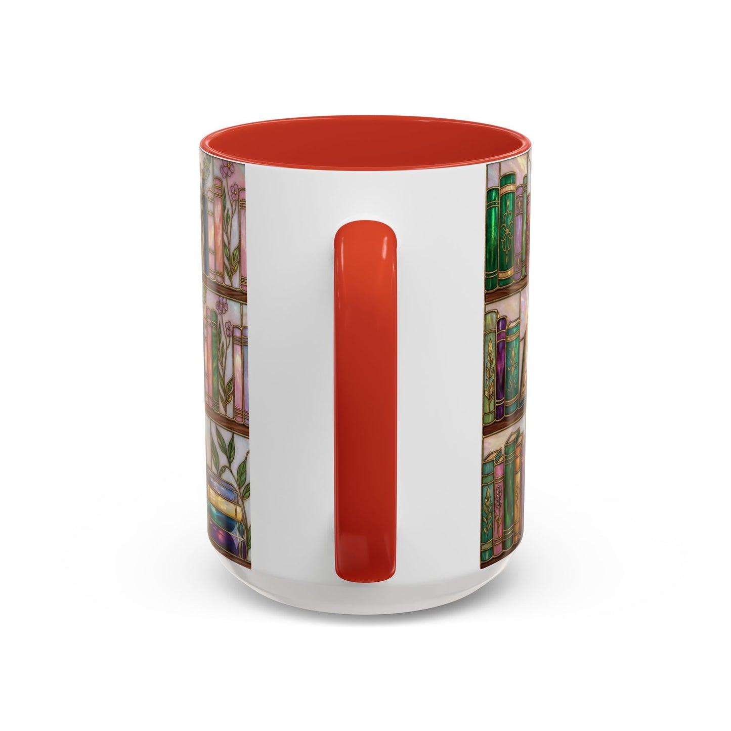 Bookish Accent Coffee Mug — Stained Glass Design (11/15 oz) - 14528