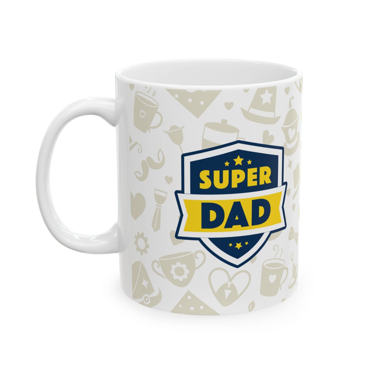 Super Dad Ceramic Mug - Perfect Gift for Father's Day, Coffee Lovers, Birthdays, Family Gatherings, and Everyday Use - 14004
