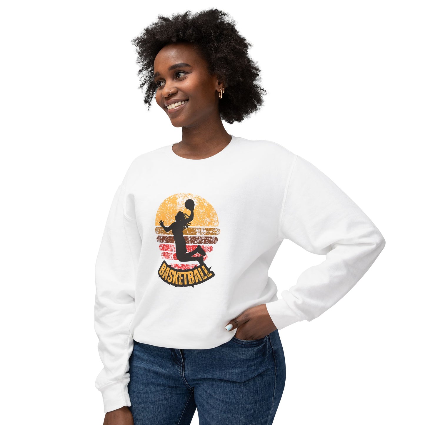 Basketball - Unisex Lightweight Crewneck Sweatshirt - 10577