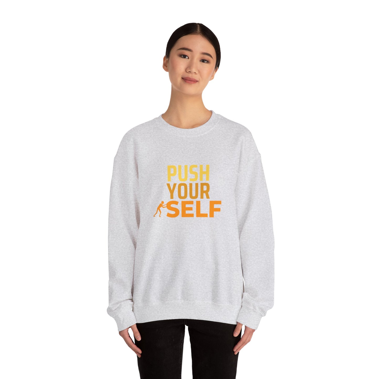 Push Yourself - Unisex Heavy Blend™ Crewneck Sweatshirt - 10591