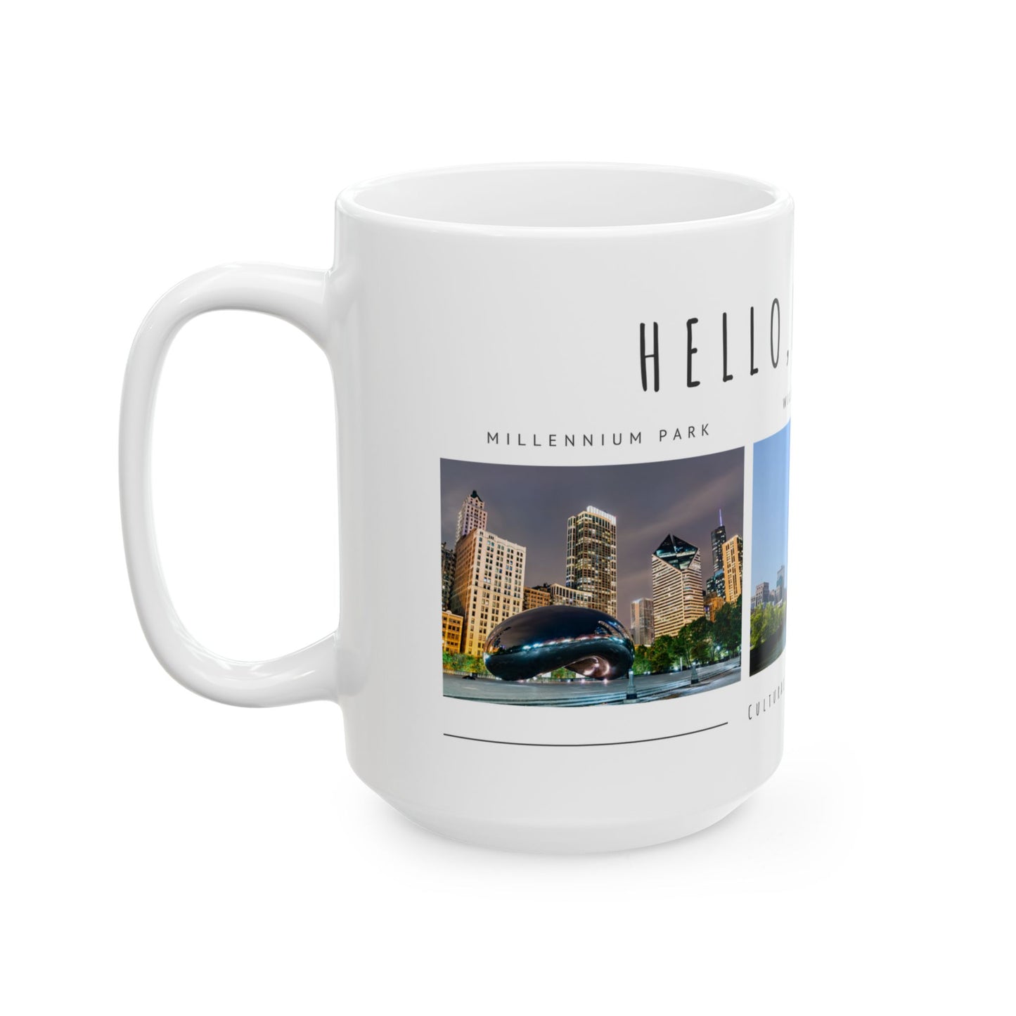 Hello Chicago Ceramic Mug - 11oz & 15oz - 12023