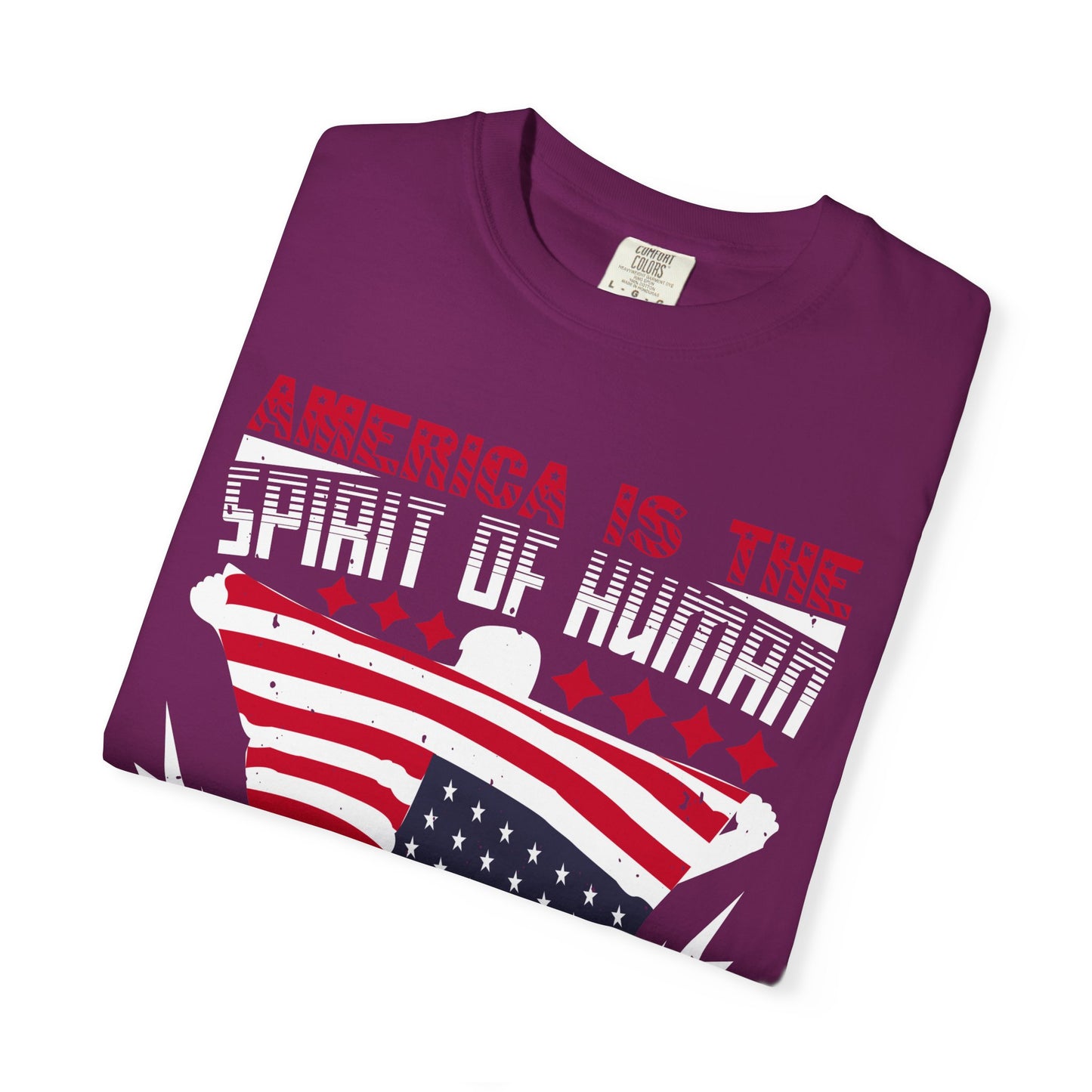 Patriotic Unisex T-Shirt - Spirit of Human Exploration, Independence Day Gift, July 4th Celebration Wear, American Pride Tee - 13792