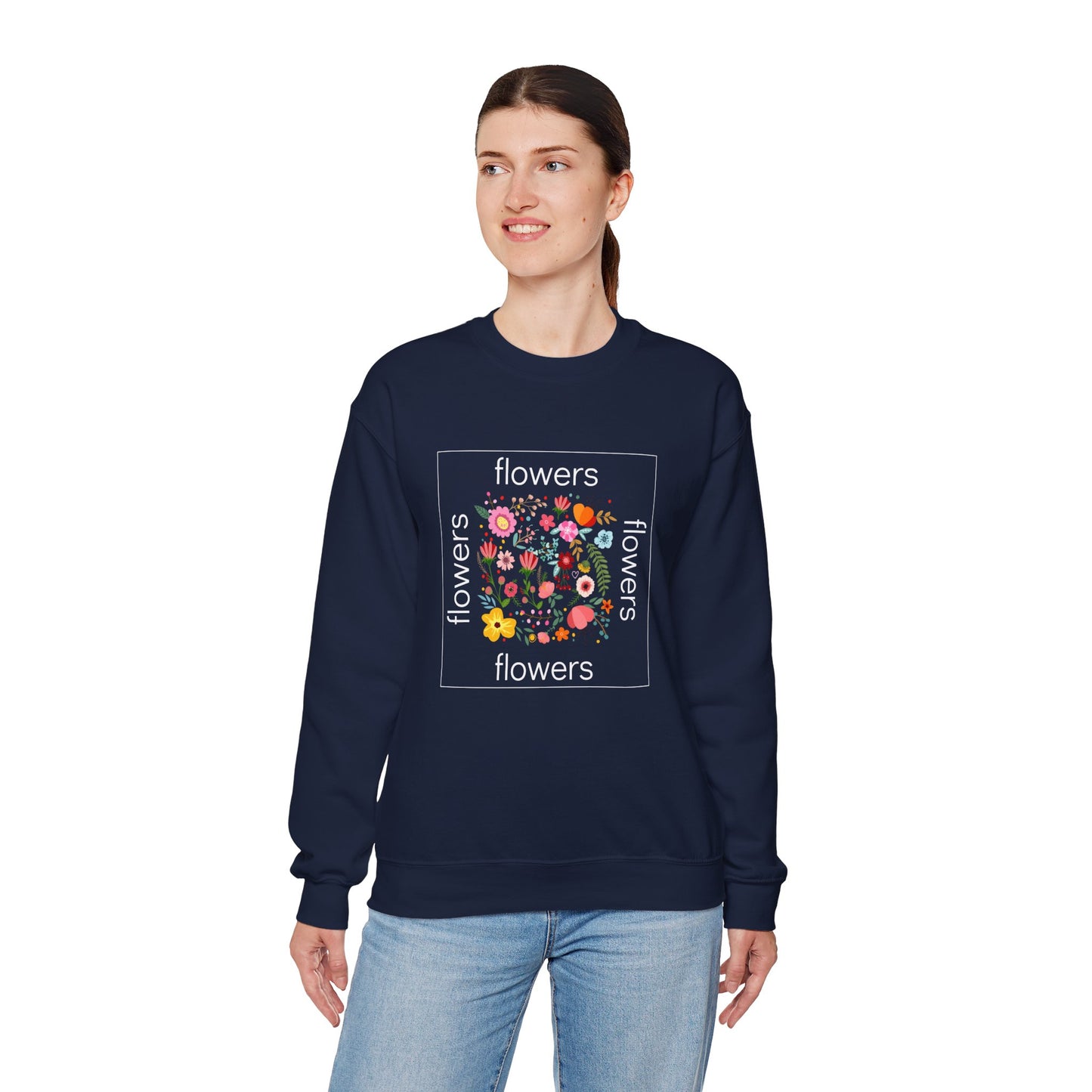 Flowers - Unisex Heavy Blend™ Crewneck Sweatshirt - 11685