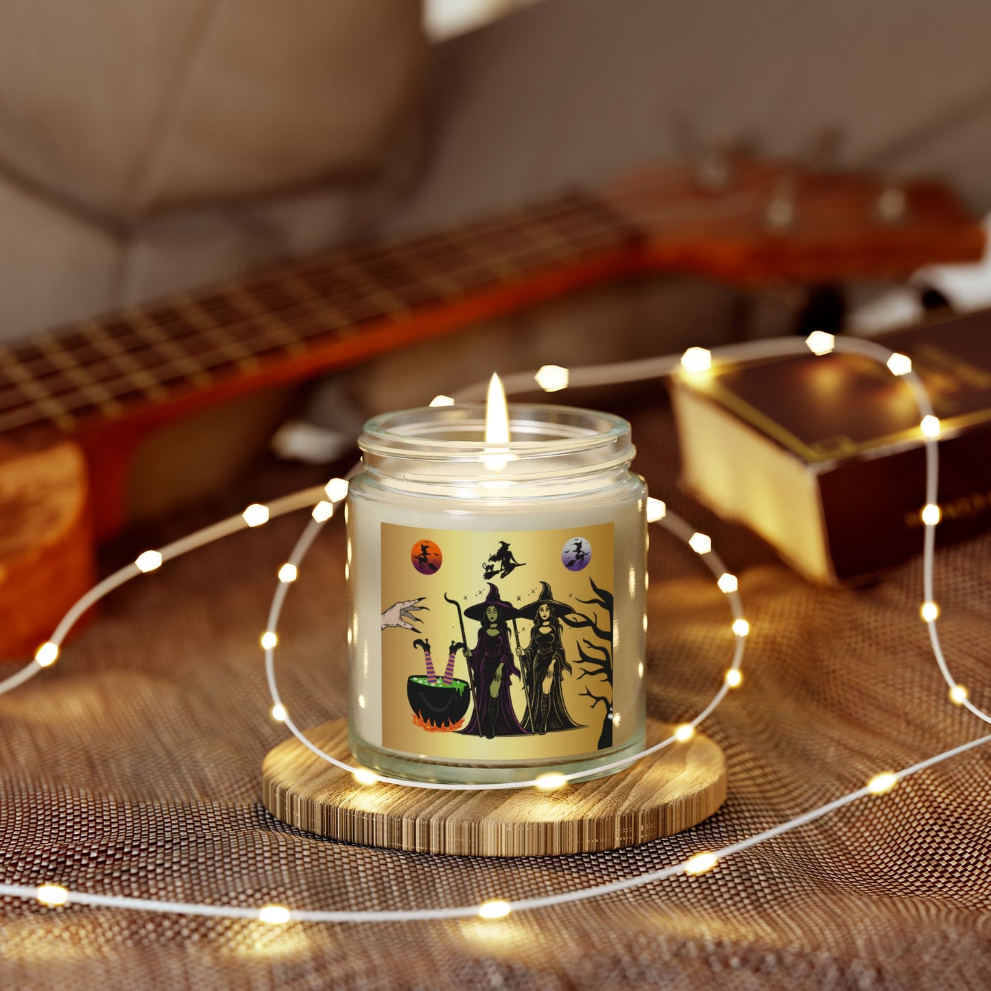 Halloween Witches - Scented Coconut Apricot Candles (4oz, 9oz) - 14097