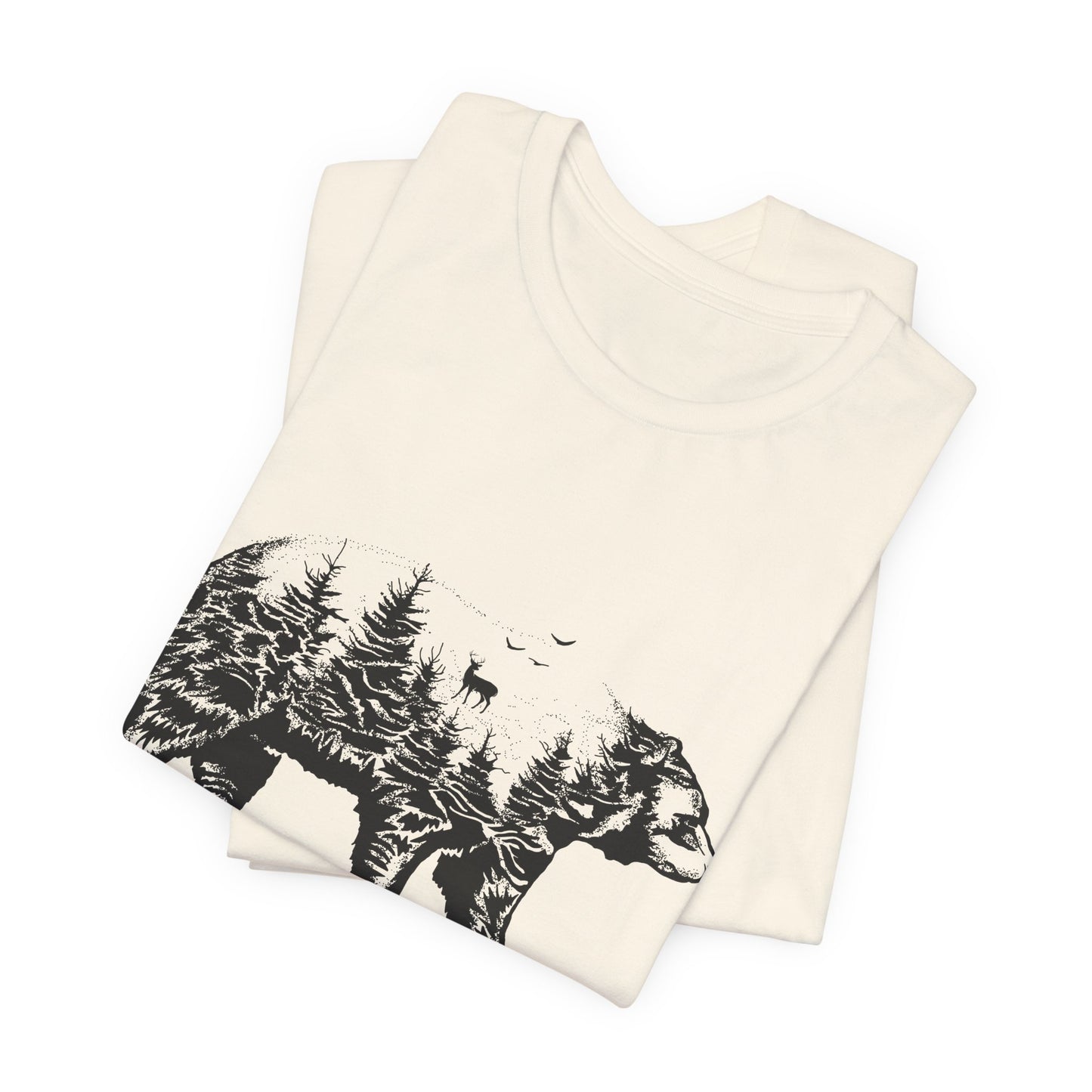 Camping: Bear - Unisex Jersey Short Sleeve Tee