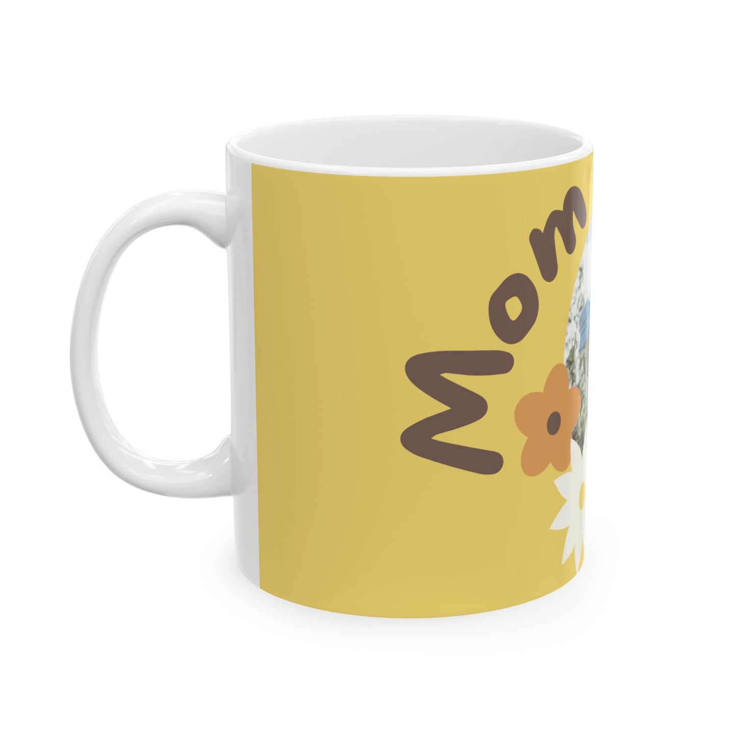 Mom, You're Bee-autiful, Photo Customizable, Ceramic Mug - Perfect Gift for Mother's Day - 11818