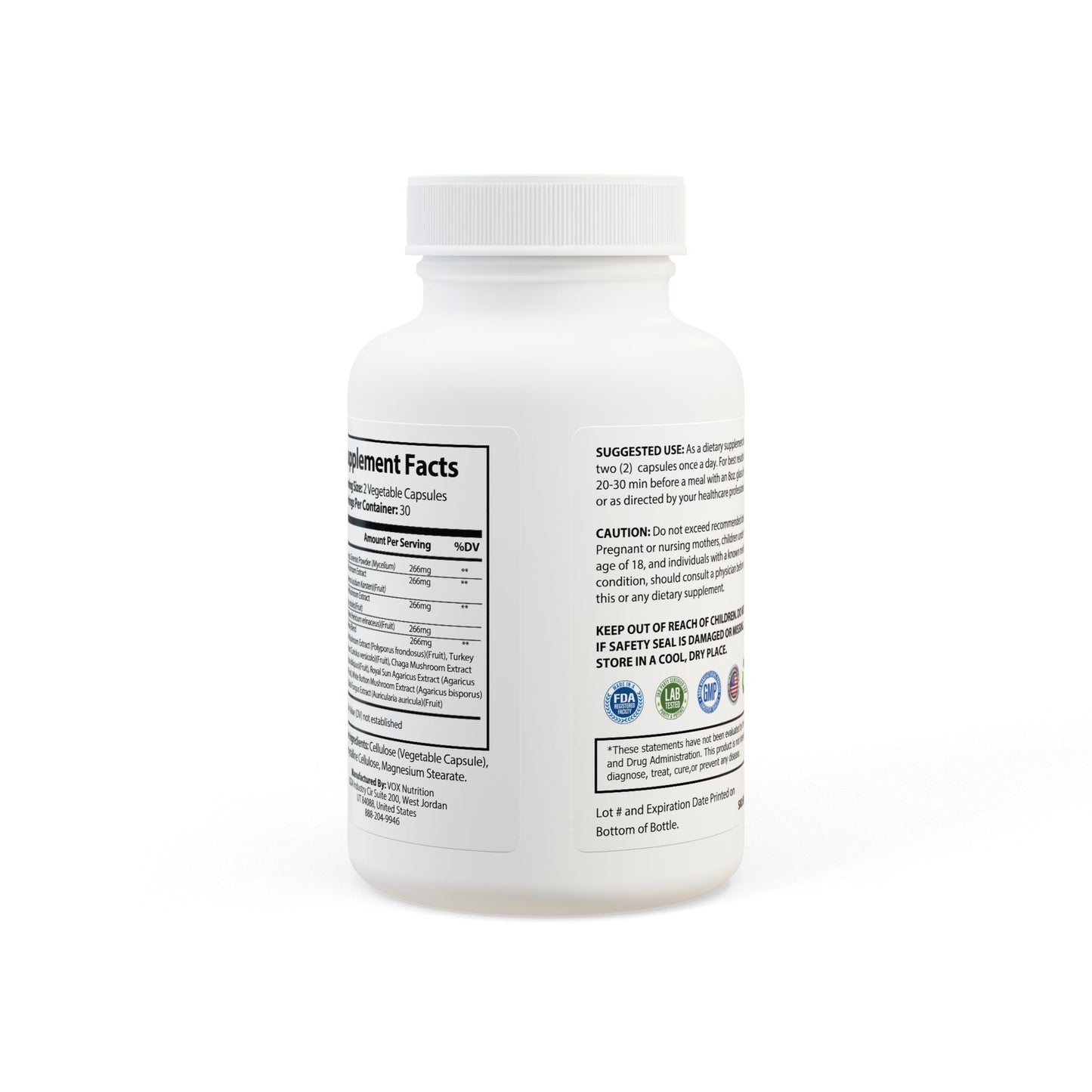 Mushroom Blend Supplement (60 Capsules) - 11992