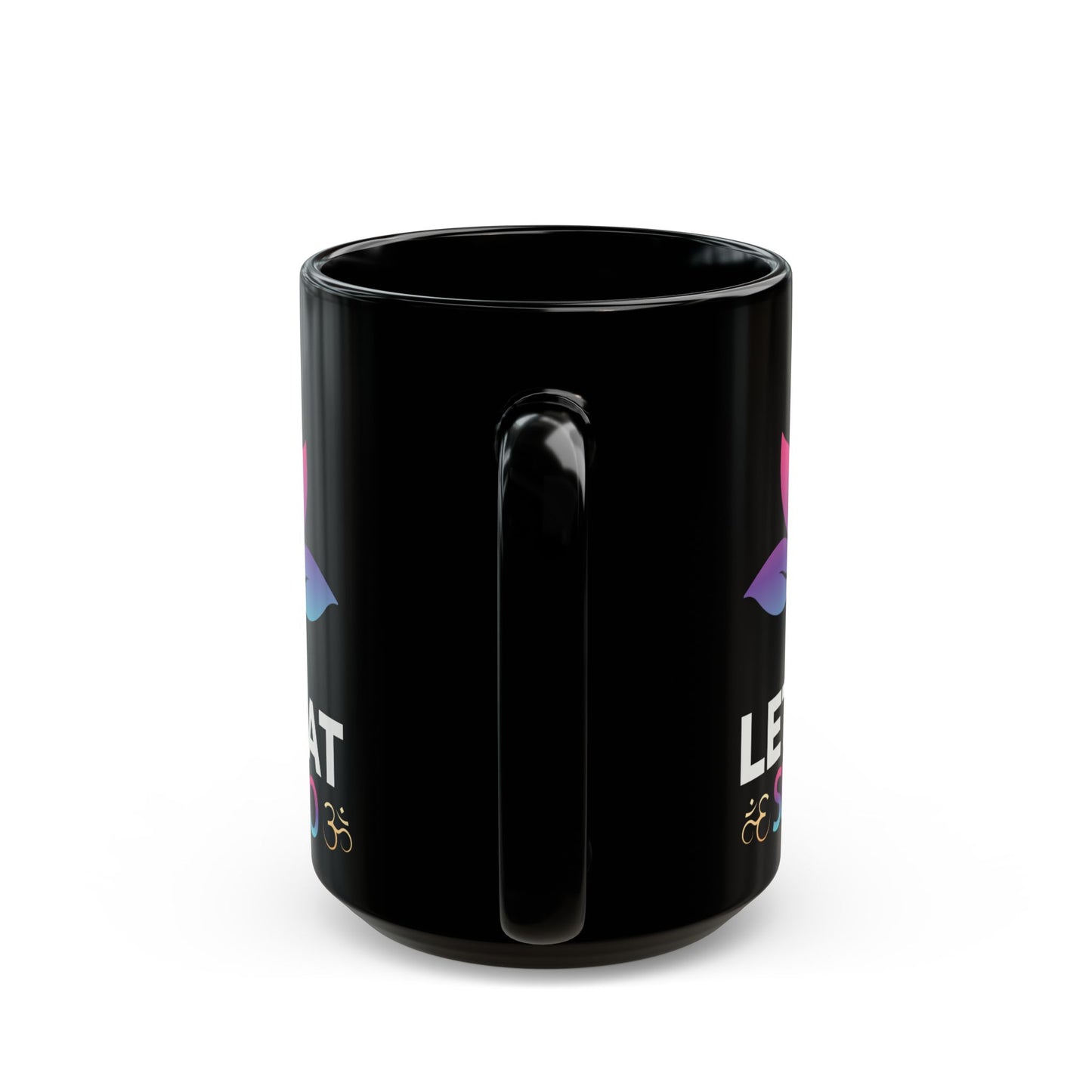 Let That Shit Go, Yoga Black Mug, 11/15oz - 13166