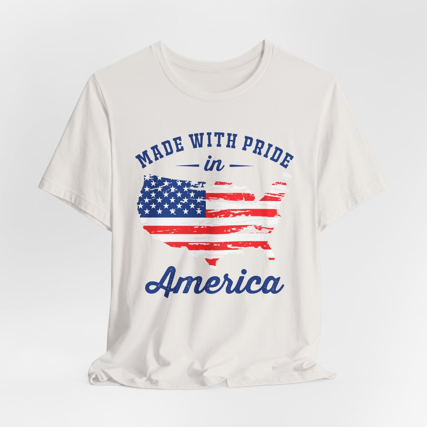 American Pride Unisex Tee, Patriotic Shirt, USA Pride Tee, Independence Day Apparel, Gift for Veterans, Summer Fashion - 13693