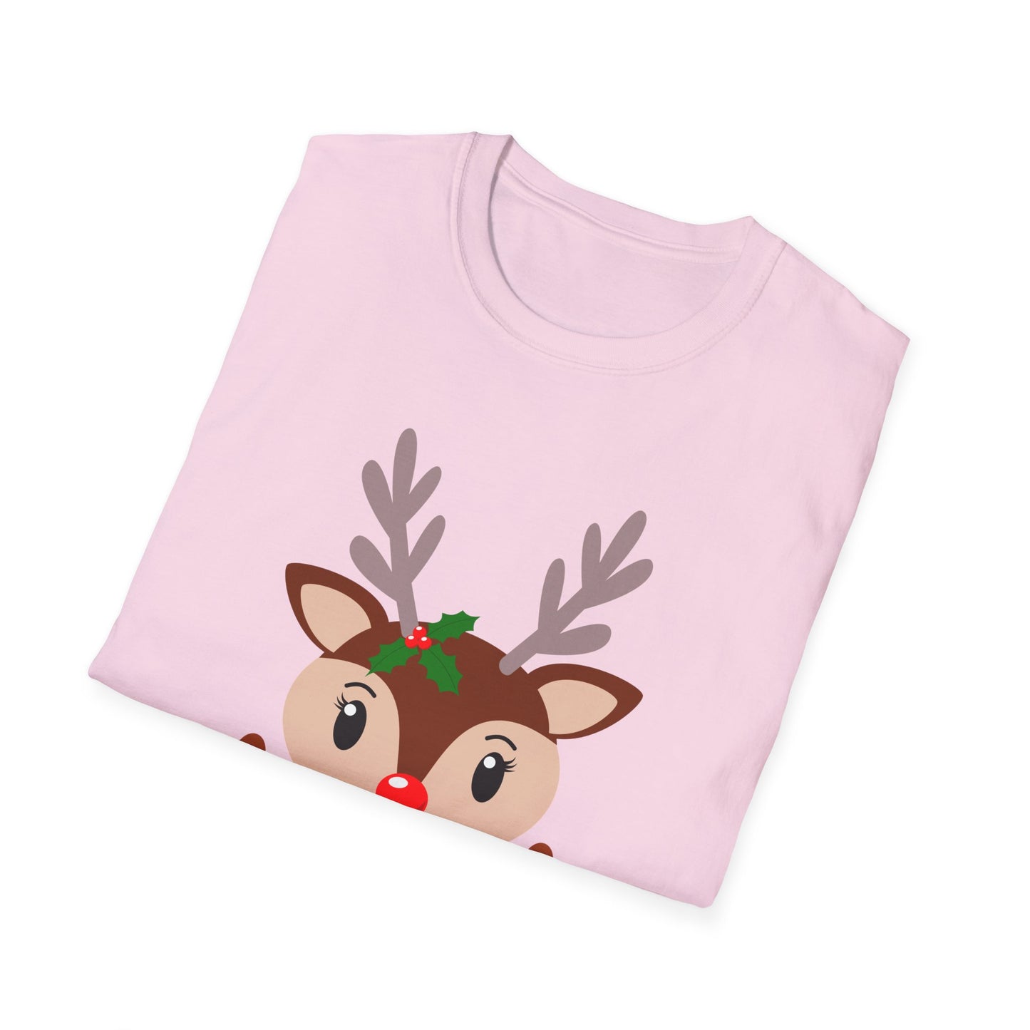 Reindeer, Merry Christmas - Unisex Softstyle T-Shirt