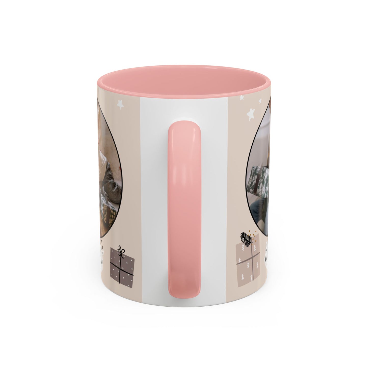 My First Christmas, Customizable - Accent Coffee Mug (11, 15oz) - 10860