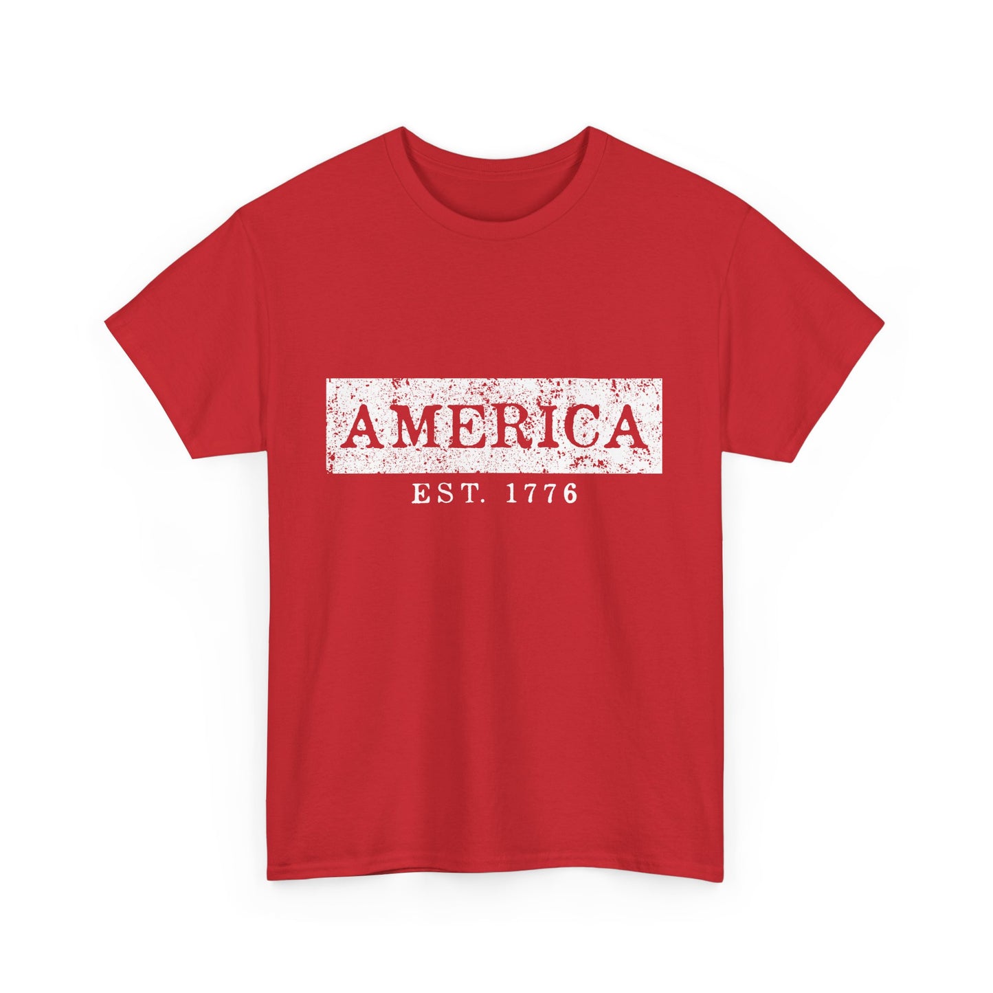 Patriotic Unisex Tee - America EST 1776, Vintage Style Shirt, Independence Day Gift, Casual Wear, Gifts for Him/Her - 13736
