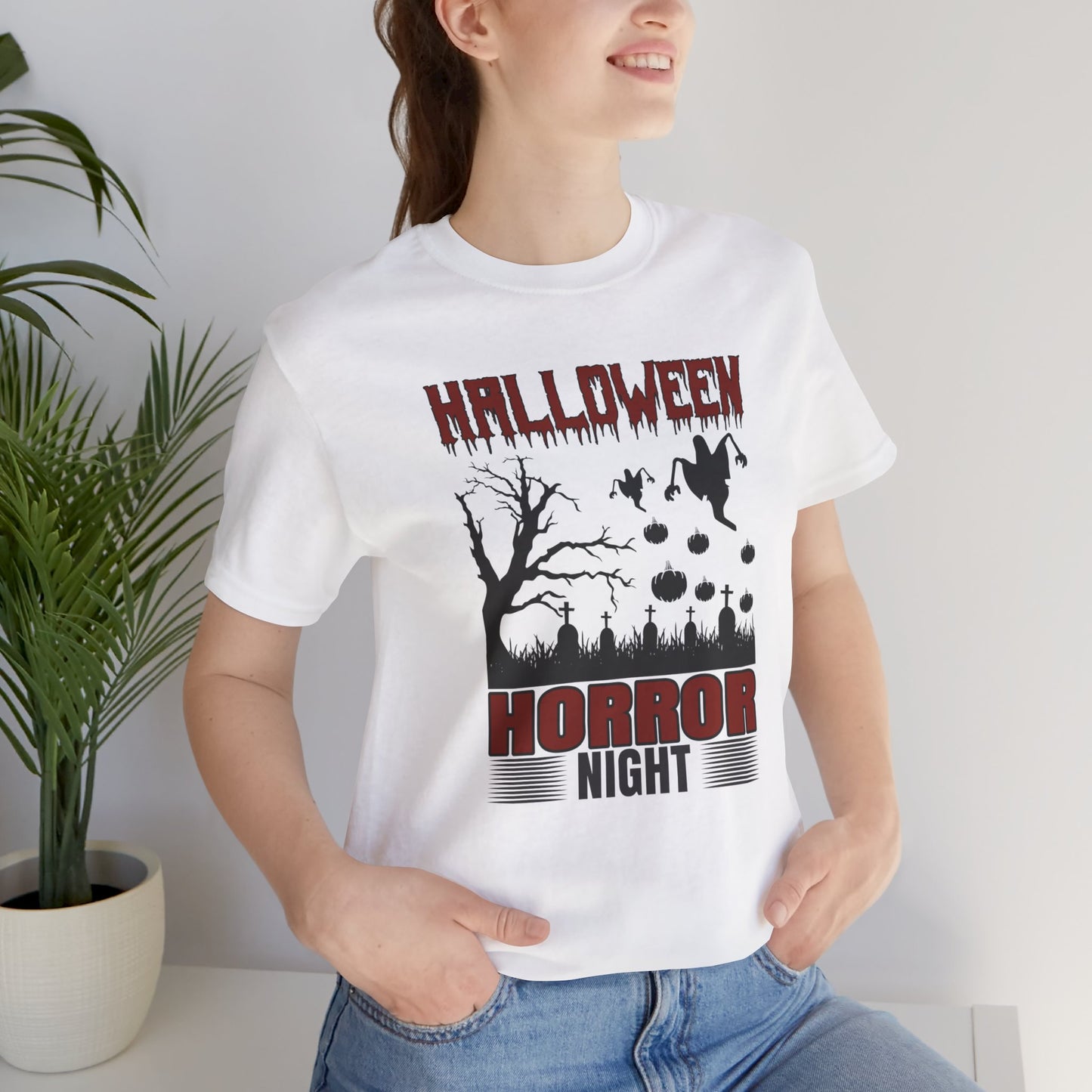 Halloween, Horror Night - Unisex Jersey Short Sleeve Tee