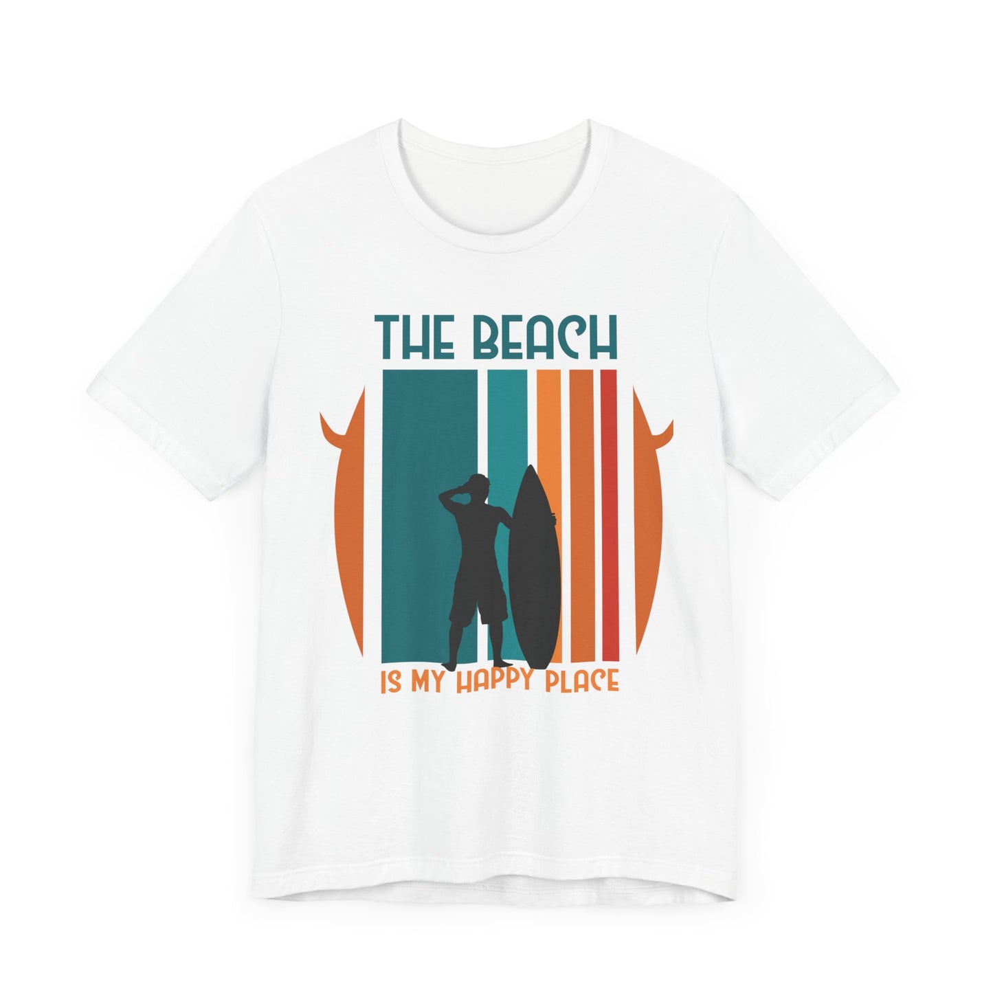 The Beach Is My Happy Place - Unisex Jersey Short Sleeve Tee - 13131