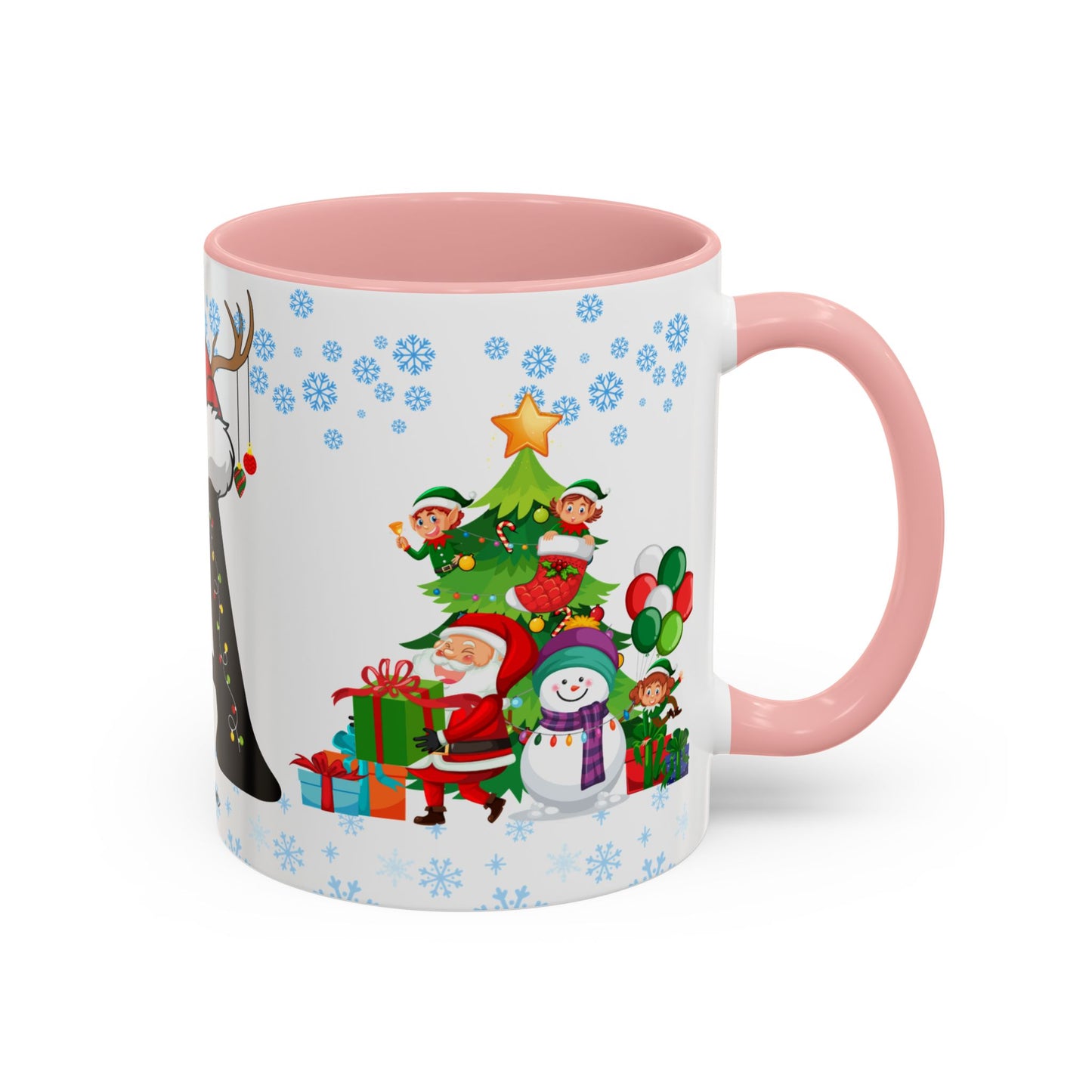 Christmas Letter A for Aaron, Customizable - Accent Coffee Mug (11, 15oz)