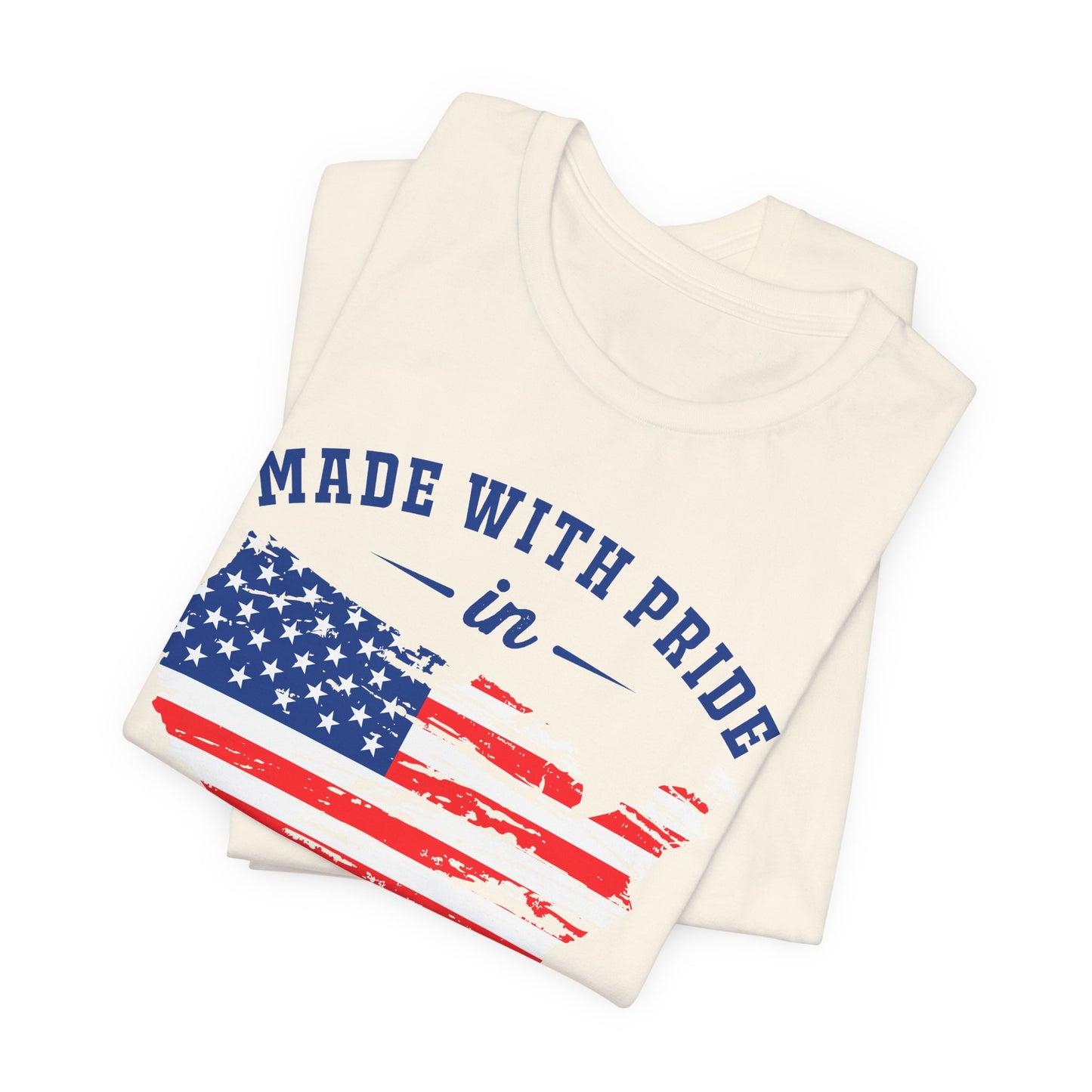 American Pride Unisex Tee, Patriotic Shirt, USA Pride Tee, Independence Day Apparel, Gift for Veterans, Summer Fashion - 13693