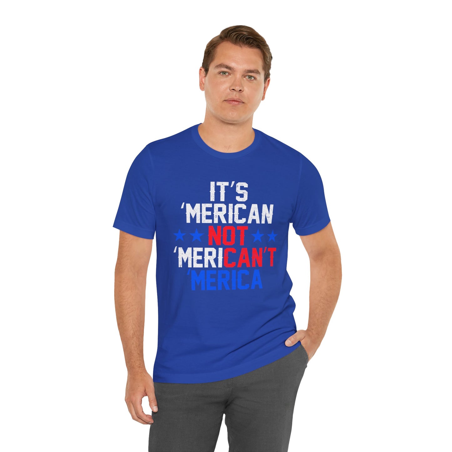 Patriotic Humor Tee, American Pride Shirt, Fun Casual Wear, Gift for Independence Day, Stylish Comfy T-Shirt - 13493