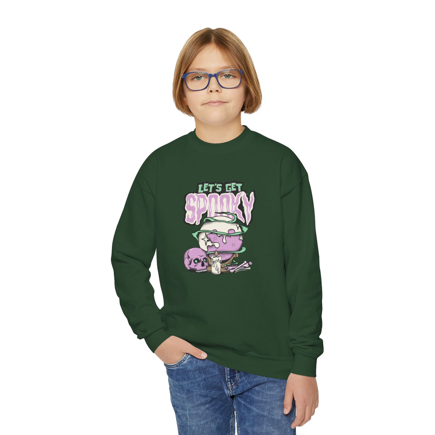 Let's Get Spooky - Youth Crewneck Sweatshirt