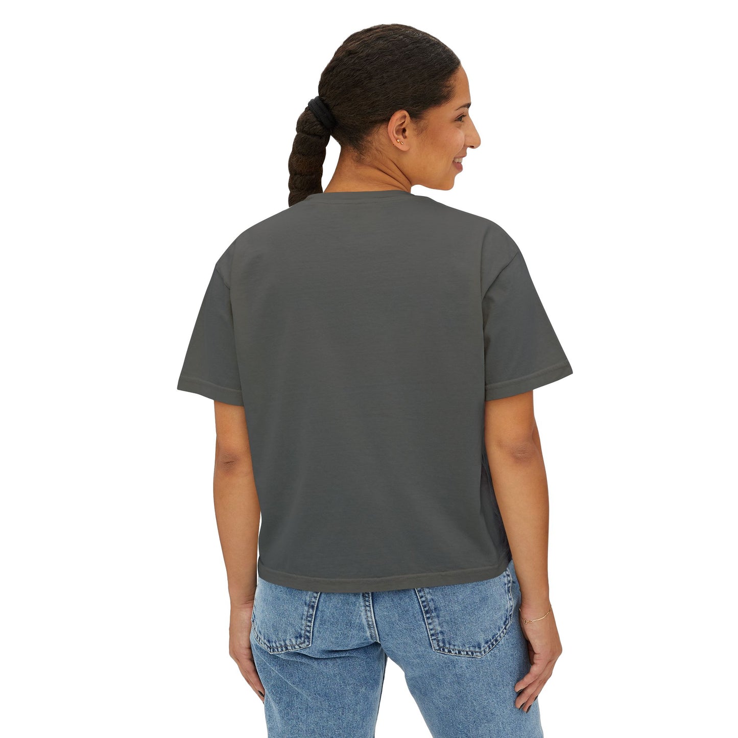 Autumn Pumpkin Floral Boxy T-Shirt,  Women’s Fall Harvest Graphic Tee - 14929