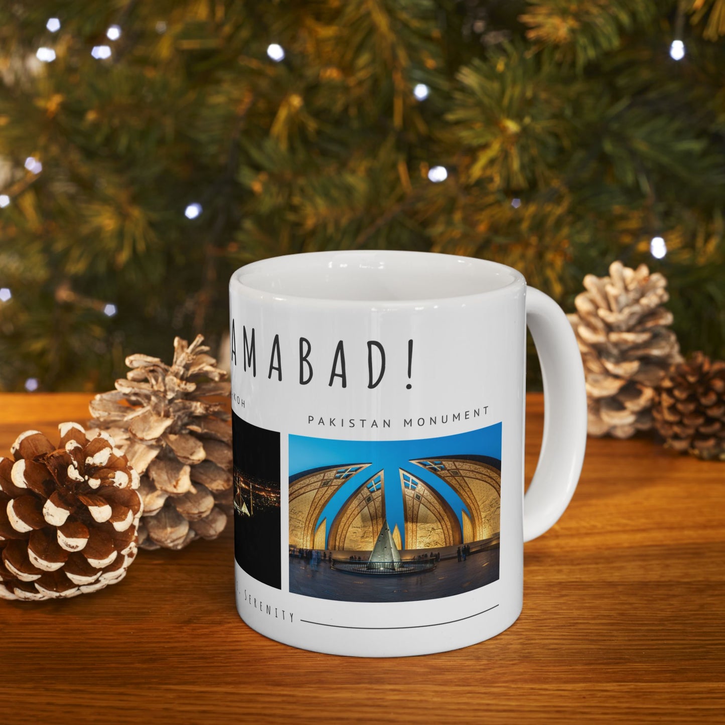 Hello Islamabad Ceramic Mug - 11oz & 15oz Coffee Cup with Scenic City Views - 12212