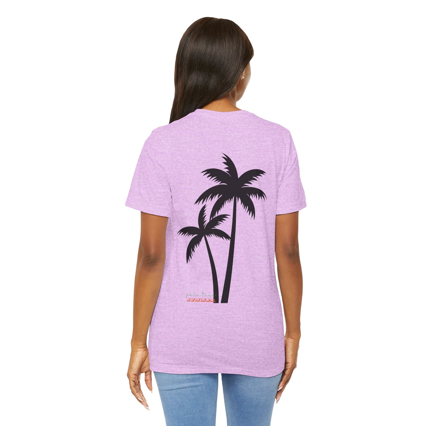 Summer, Palm Tree - Unisex Jersey Short Sleeve Tee