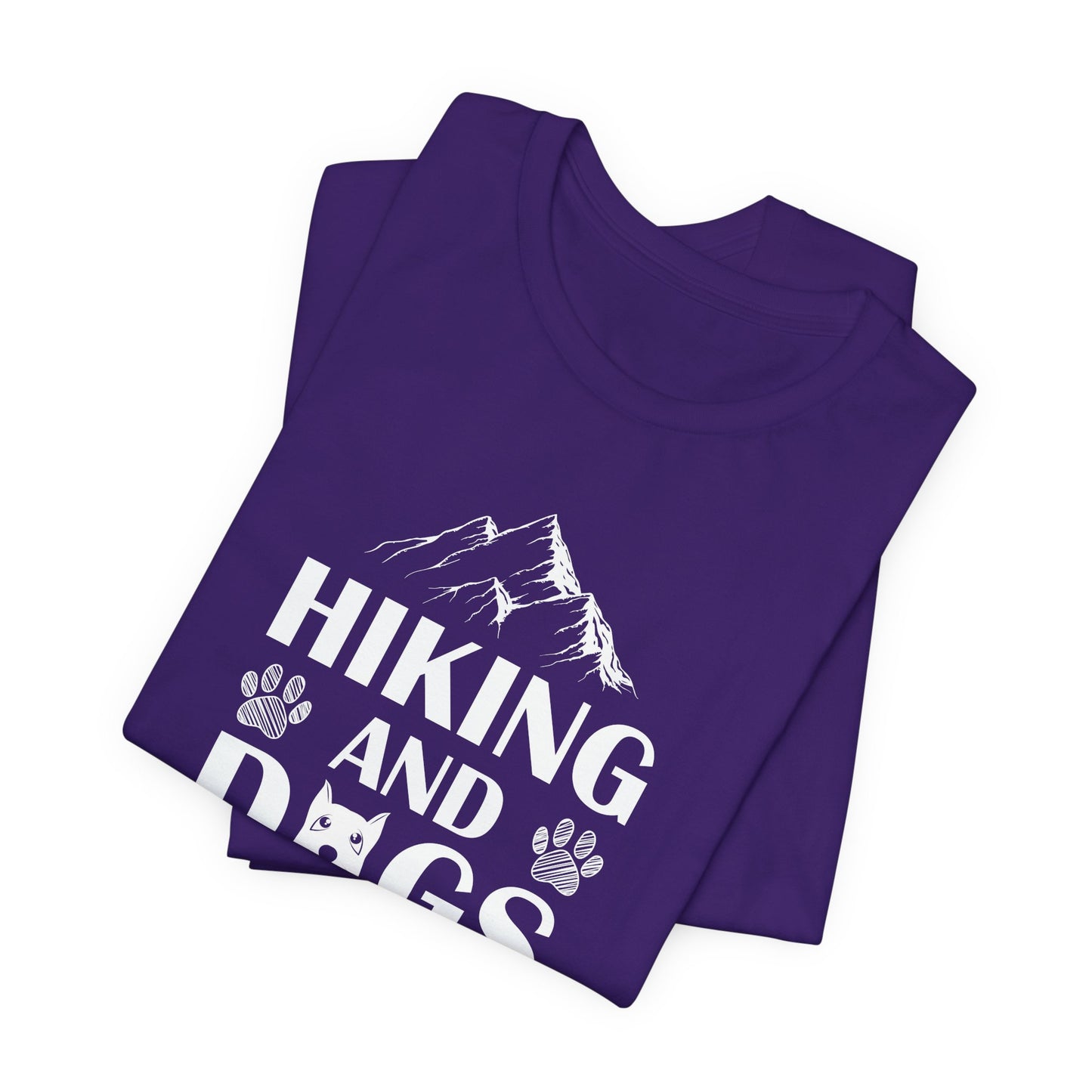 Hiking & Dogs Kinda Day- Unisex Jersey Short Sleeve Tee