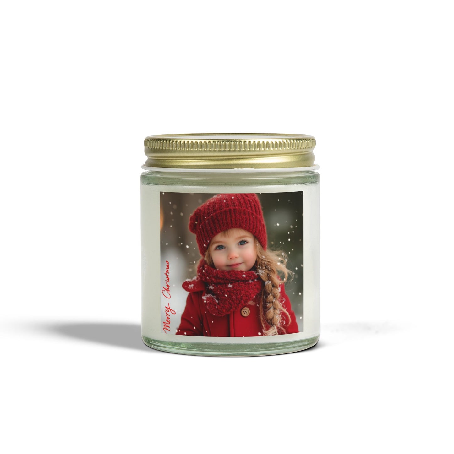 Christmas Girl - Scented Candles, Coconut Apricot Wax (4oz, 9oz) - 10386