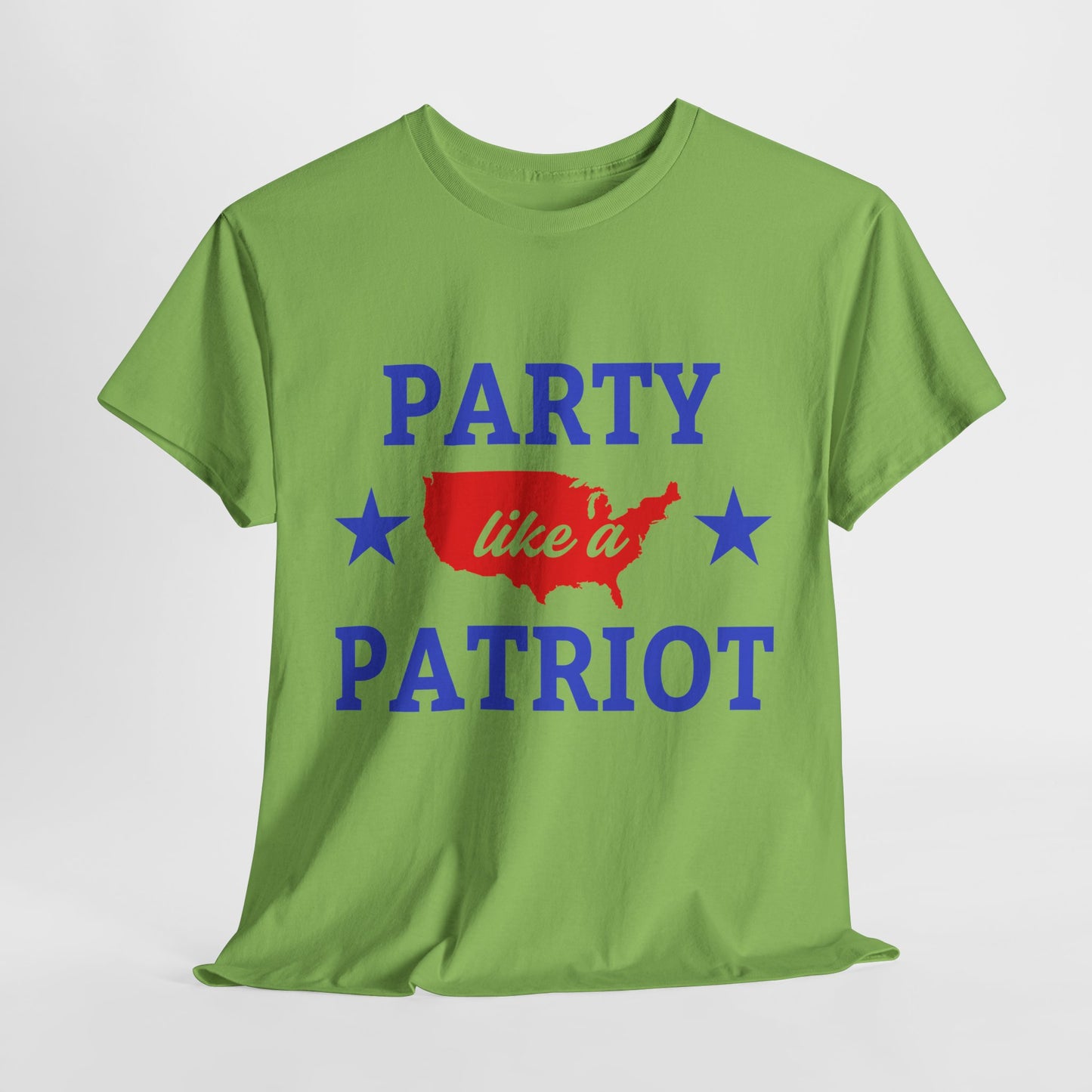 Patriotic Party Tee - Celebrate Independence, Fun Gatherings, BBQs, Gift for Patriots, Unisex Heavy Cotton T-shirt - 13732