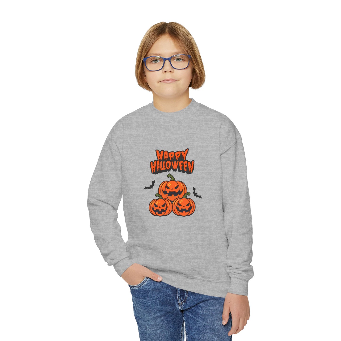 Happy Halloween - Youth Crewneck Sweatshirt