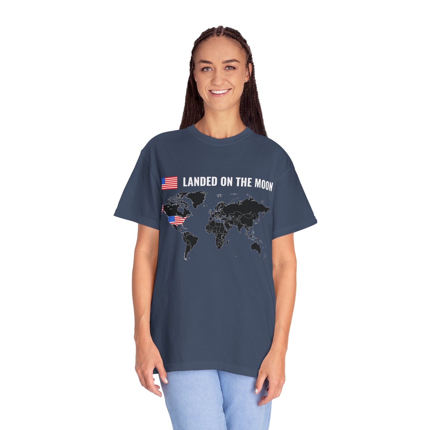USA, Moon Landing Unisex T-Shirt | Vintage Space Vibe, July 4th - 13735