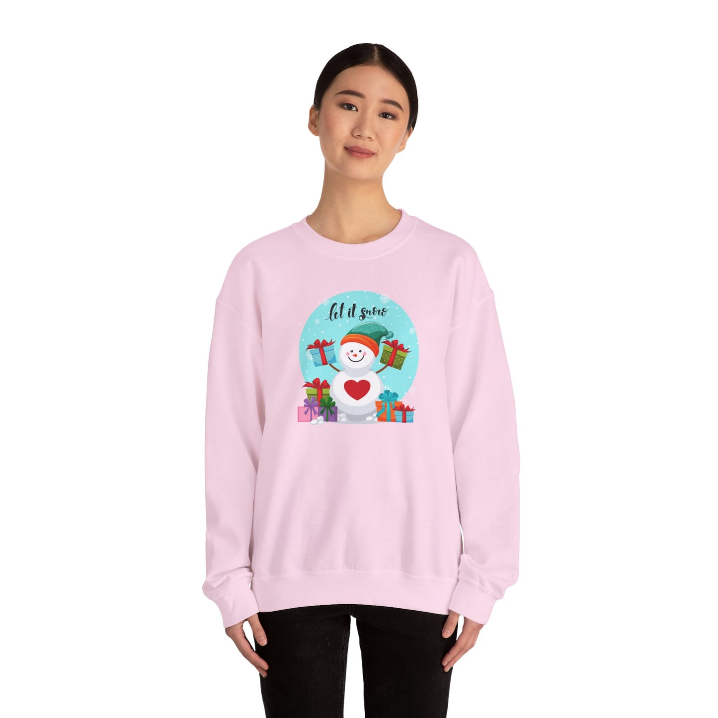 Santa, Let It snow - Unisex Heavy Blend™ Crewneck Sweatshirt - 10009