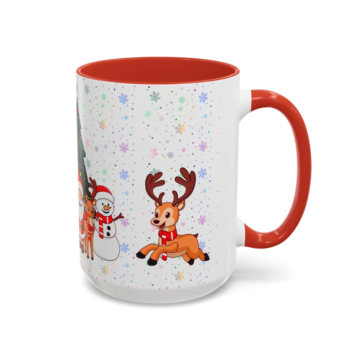 Christmas Party,  Santa,  Snowman, & Reindeer -  Accent Coffee Mug (11, 15oz) - 10428