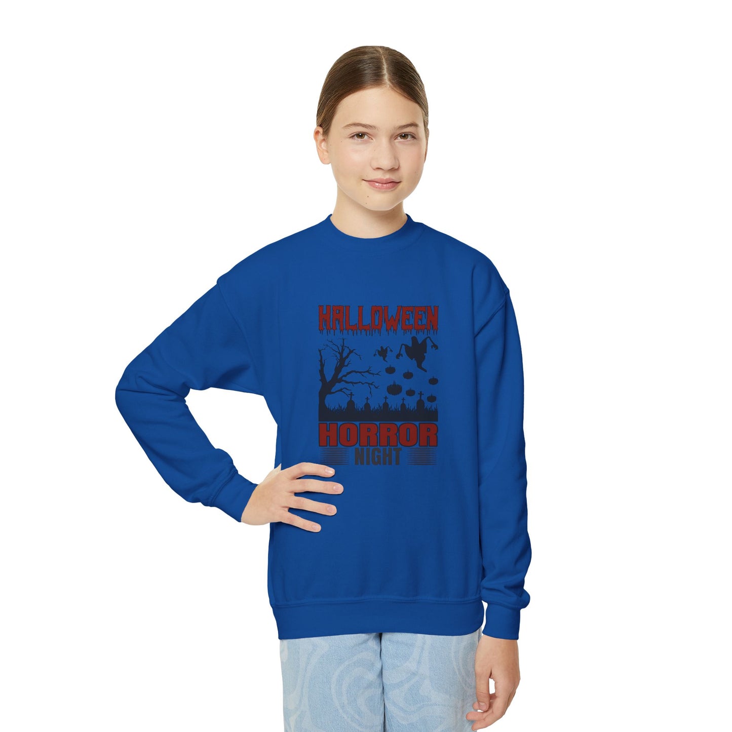 Halloween Horror Night - Youth Crewneck Sweatshirt