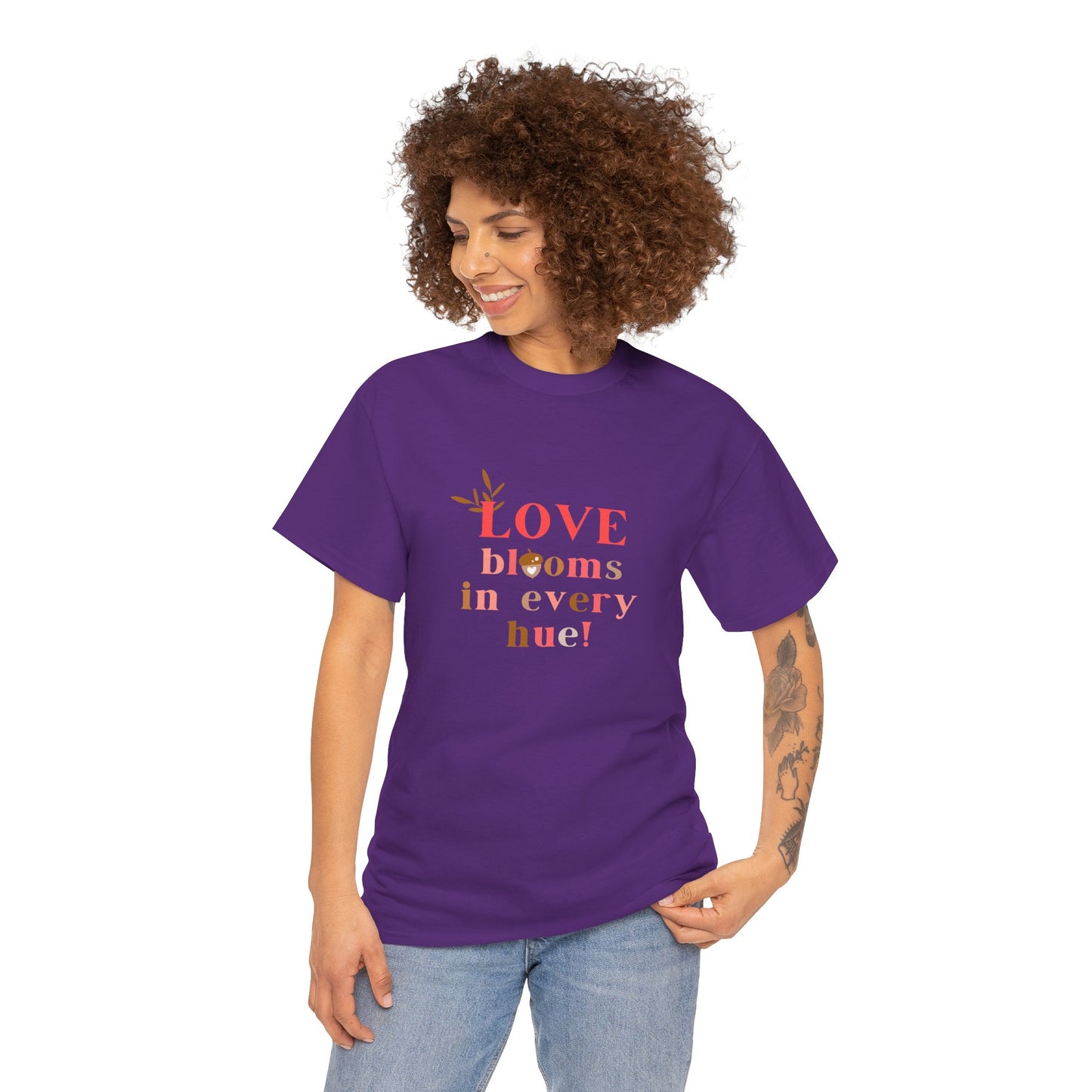 Love Blooms in Every Hue! - Unisex Heavy Cotton Tee - 11525
