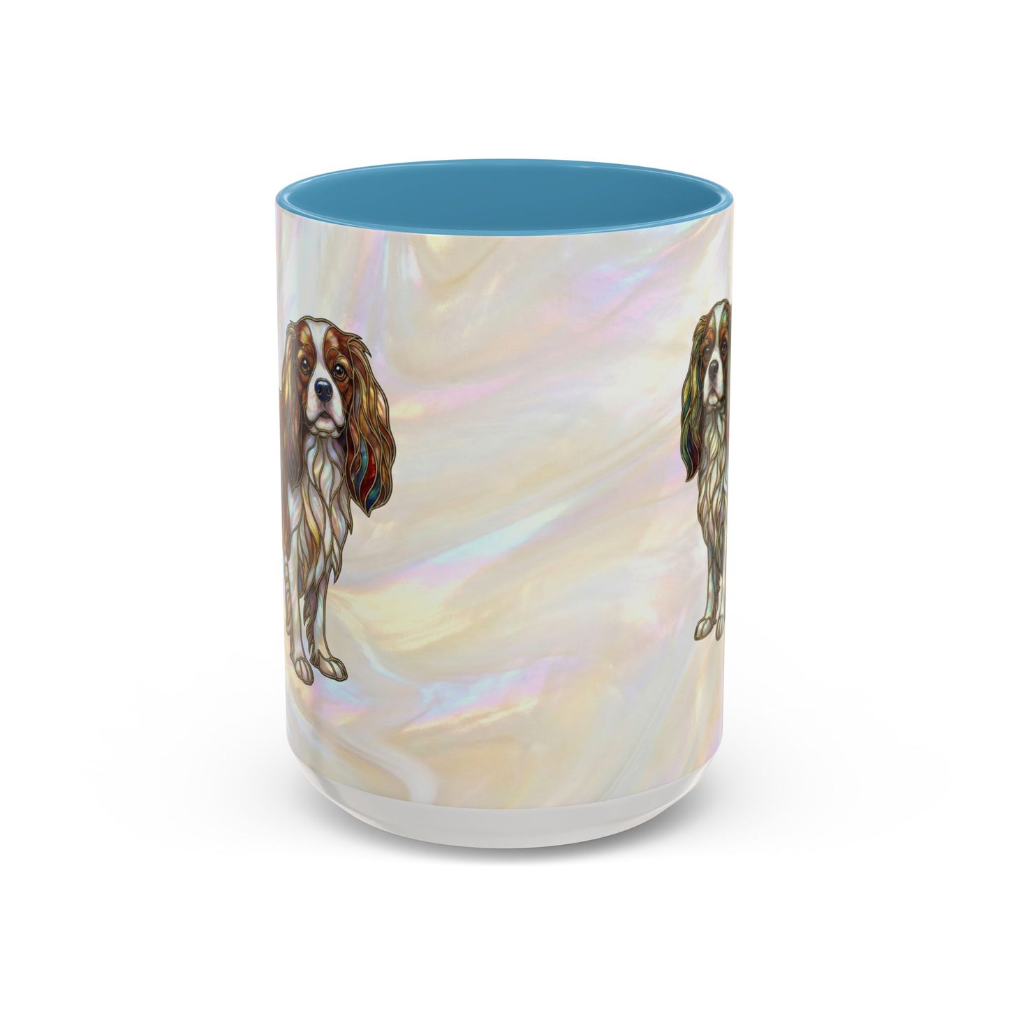 Cavalier King Charles Accent Coffee Mug -Stained Glass Style (11/15oz) - 14624