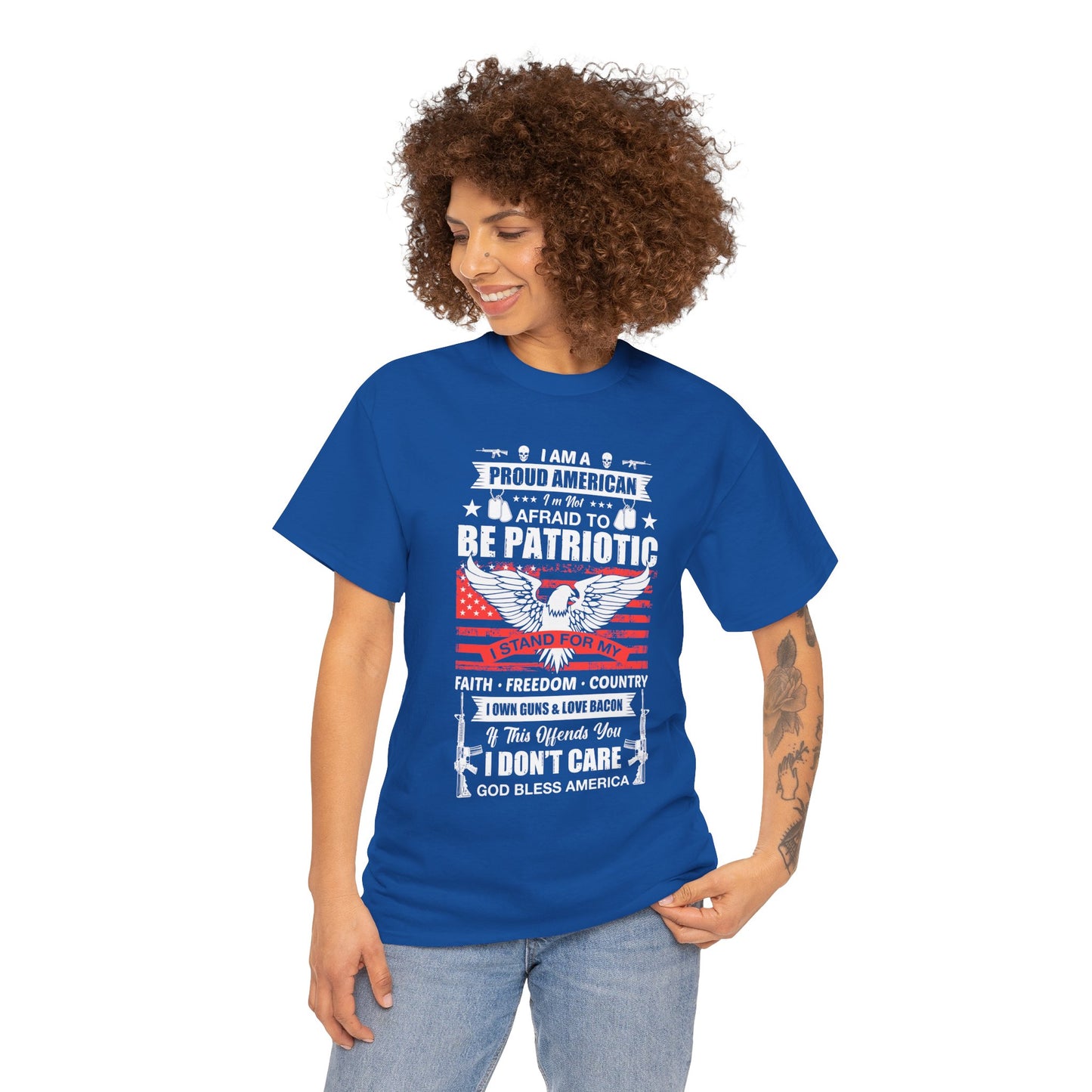 Unisex Patriotic Tee - Proud American T-Shirt, 4th of July Gift, Freedom Shirt, Memorial Day Apparel, Casual Wear - 13789
