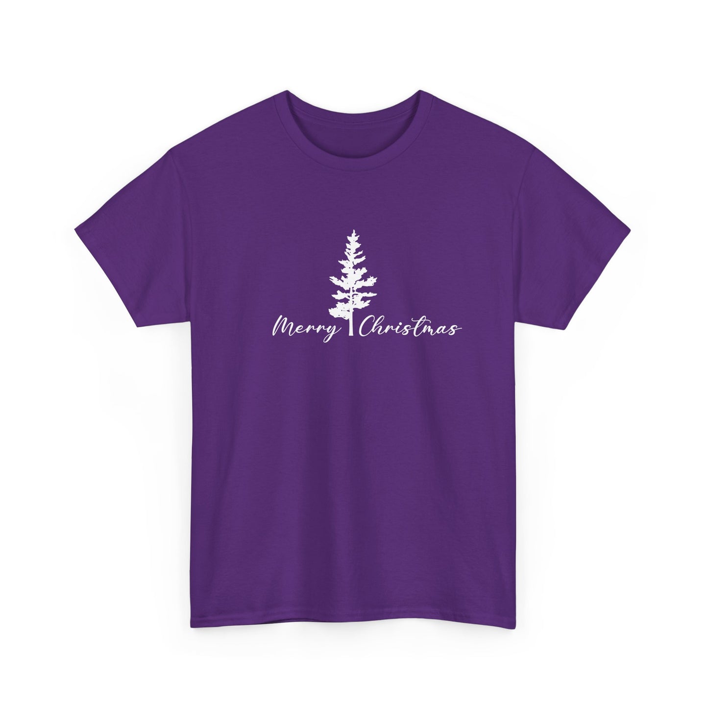 Tree, Merry Christmas - Unisex Heavy Cotton Tee - 10405