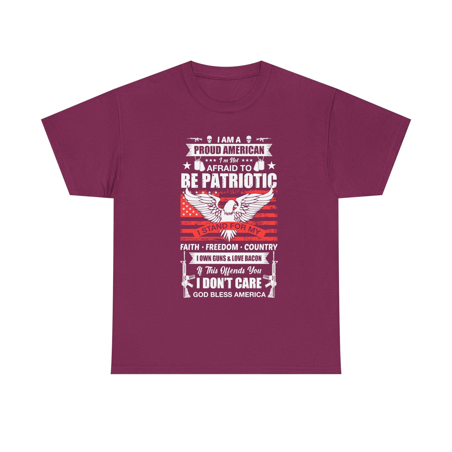 Unisex Patriotic Tee - Proud American T-Shirt, 4th of July Gift, Freedom Shirt, Memorial Day Apparel, Casual Wear - 13789