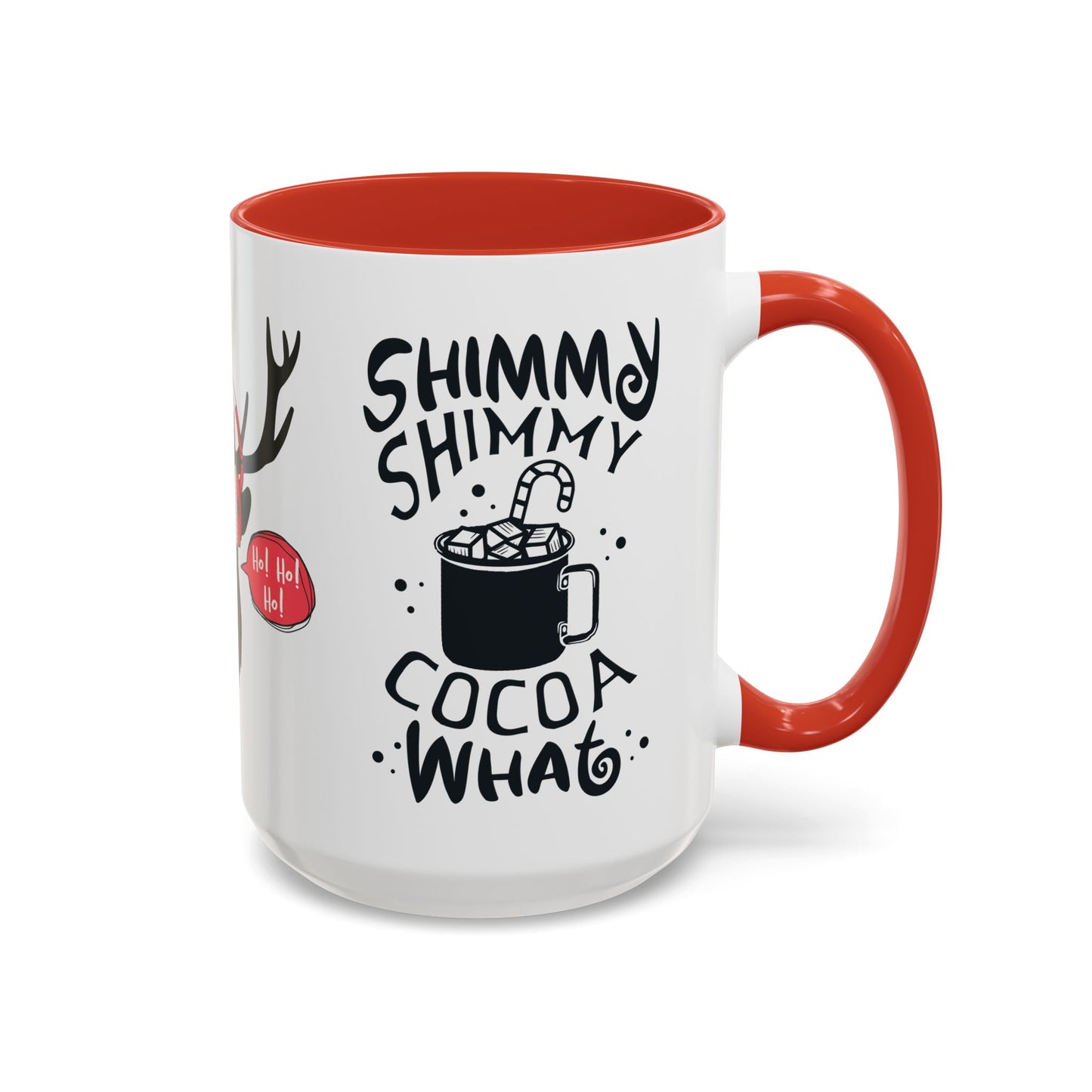 It's Ok To Say Ho Ho! - Accent Coffee Mug (11, 15oz)