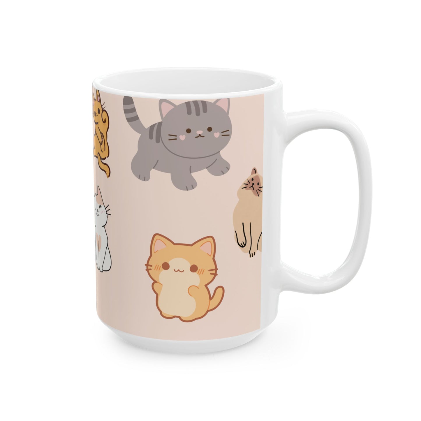 Cute Cats - Ceramic Mug, (11oz, 15oz) - 10903