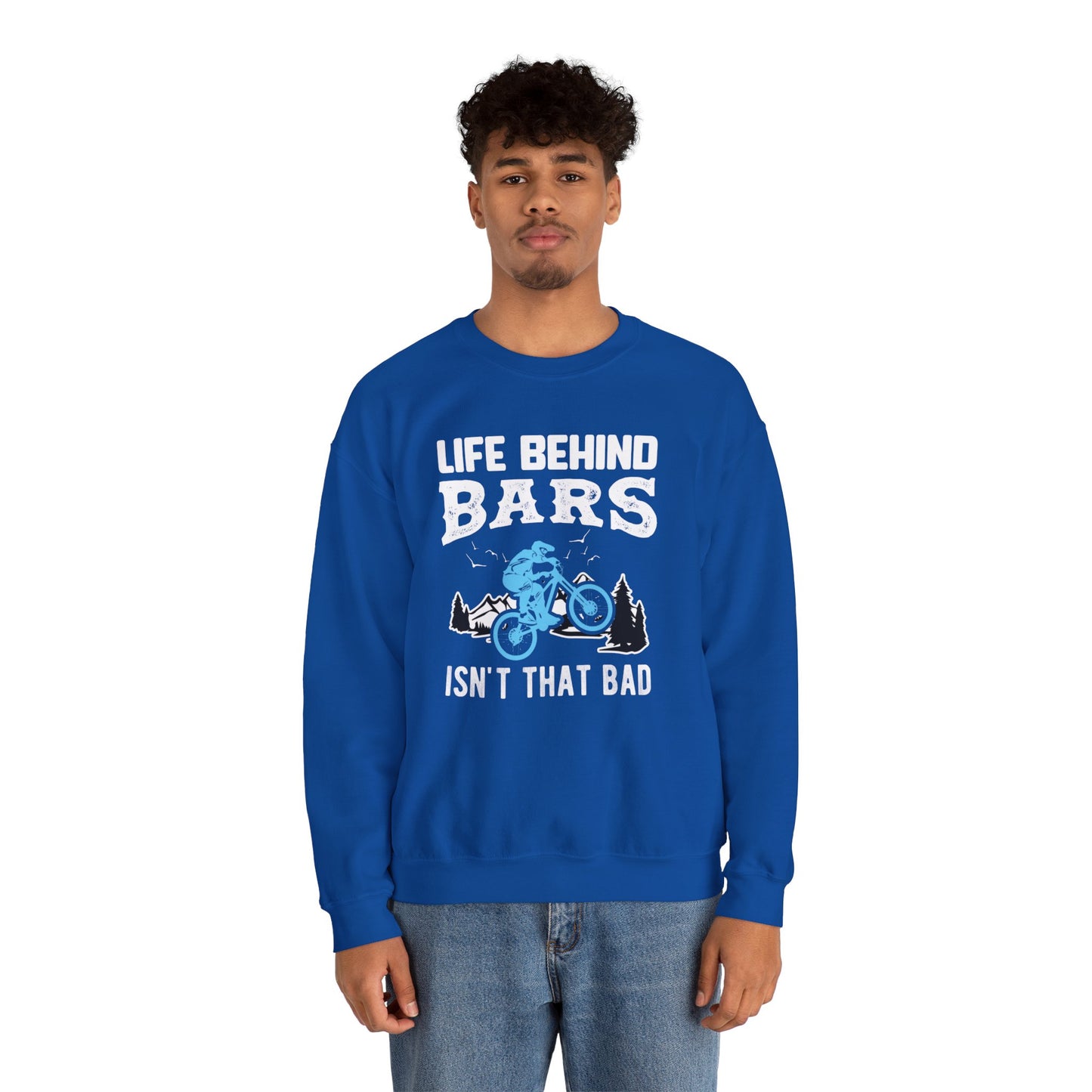 Bicycle: Life Behind Bars Isn't That Bad - Unisex Heavy Blend™ Crewneck Sweatshirt