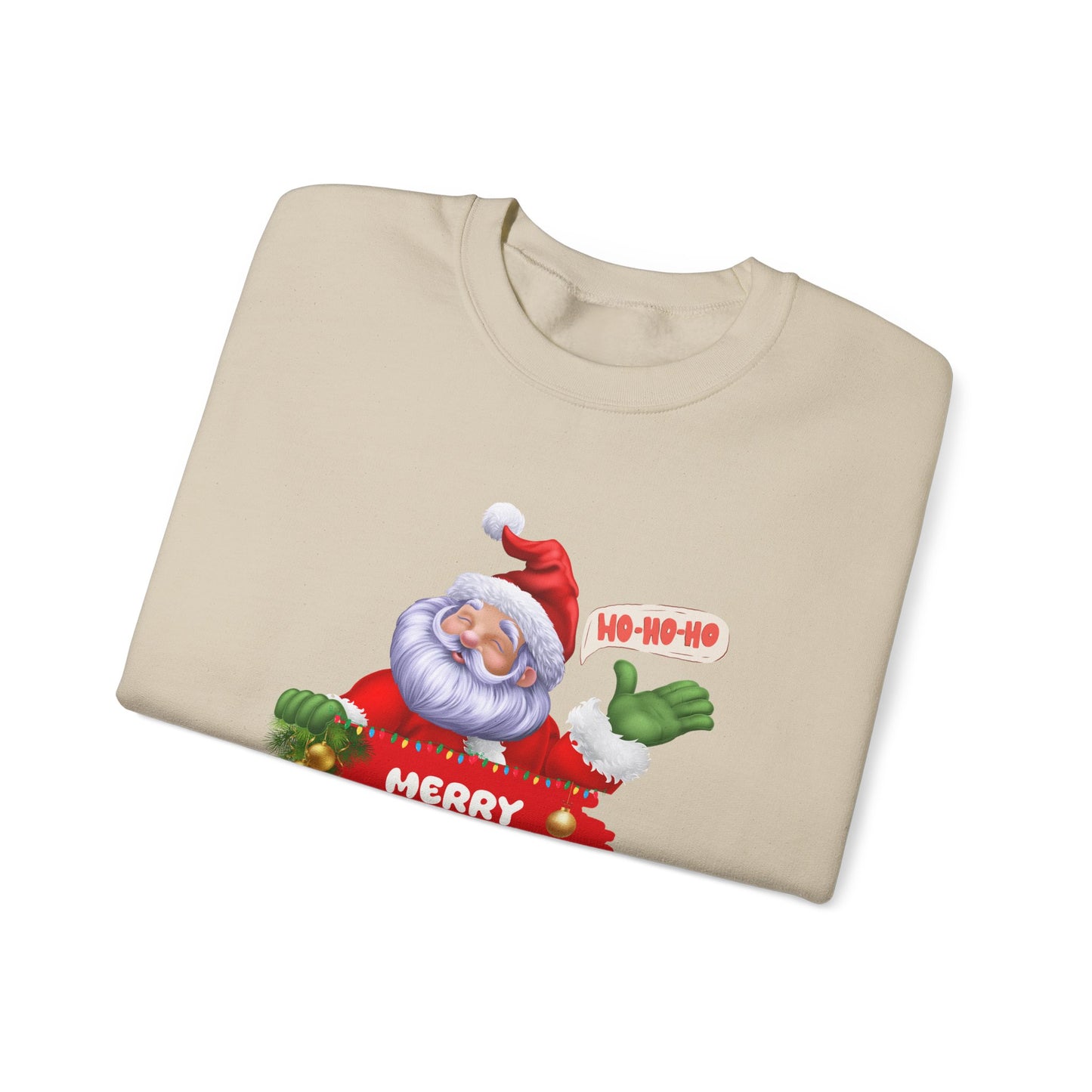 Santa, Hohoho, Merry Christmas - Unisex Heavy Blend™ Crewneck Sweatshirt - 10390