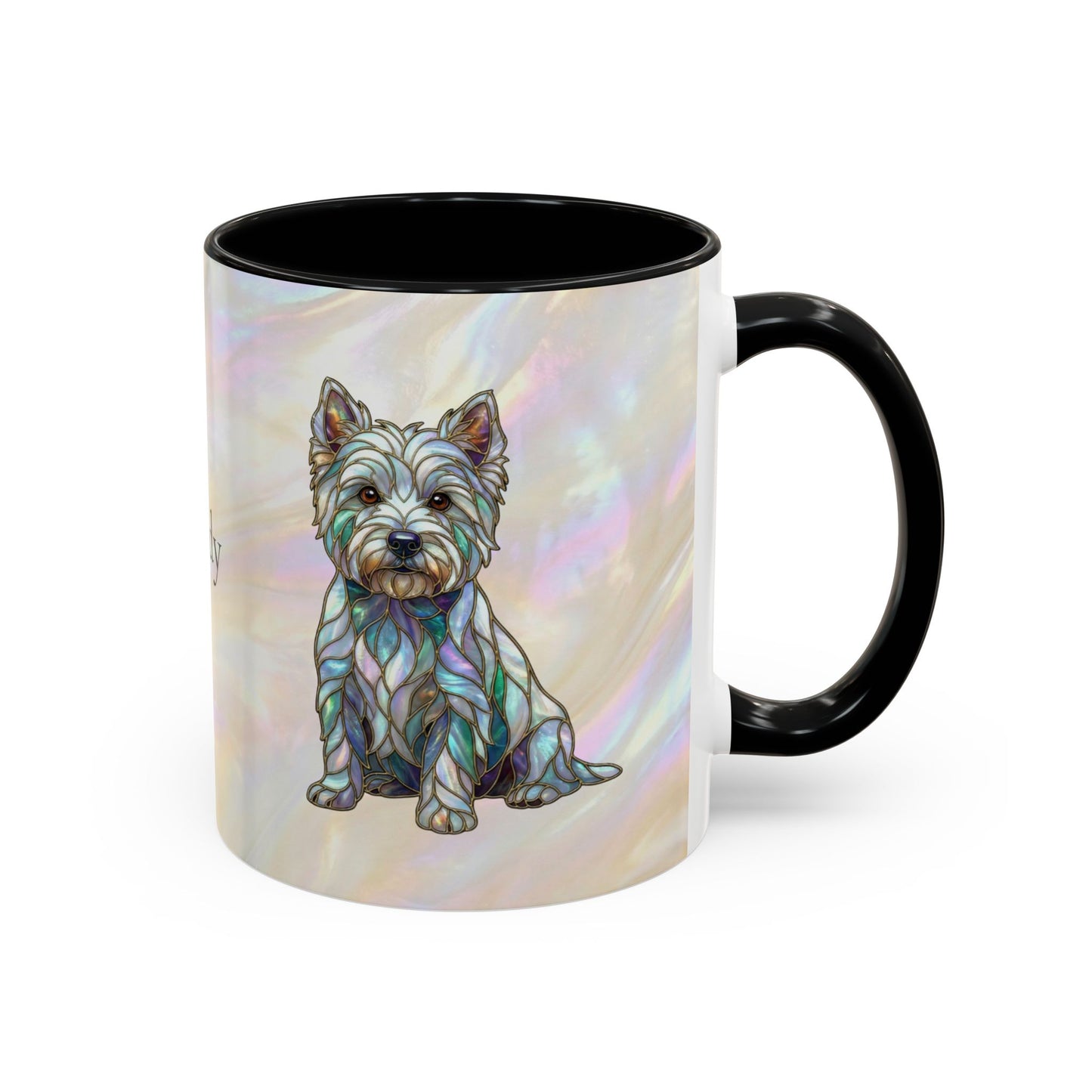 Westie Accent Coffee Mug – Stained Glass Design 11/15oz - 14650