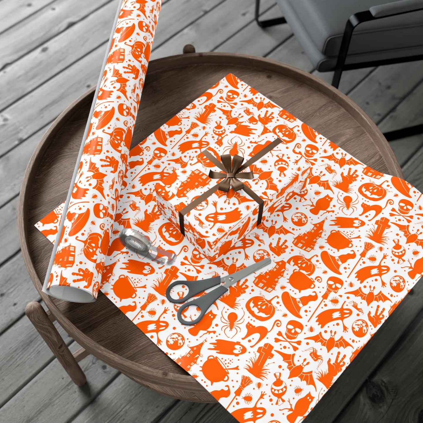 Orange Halloween - Gift Wrap Papers