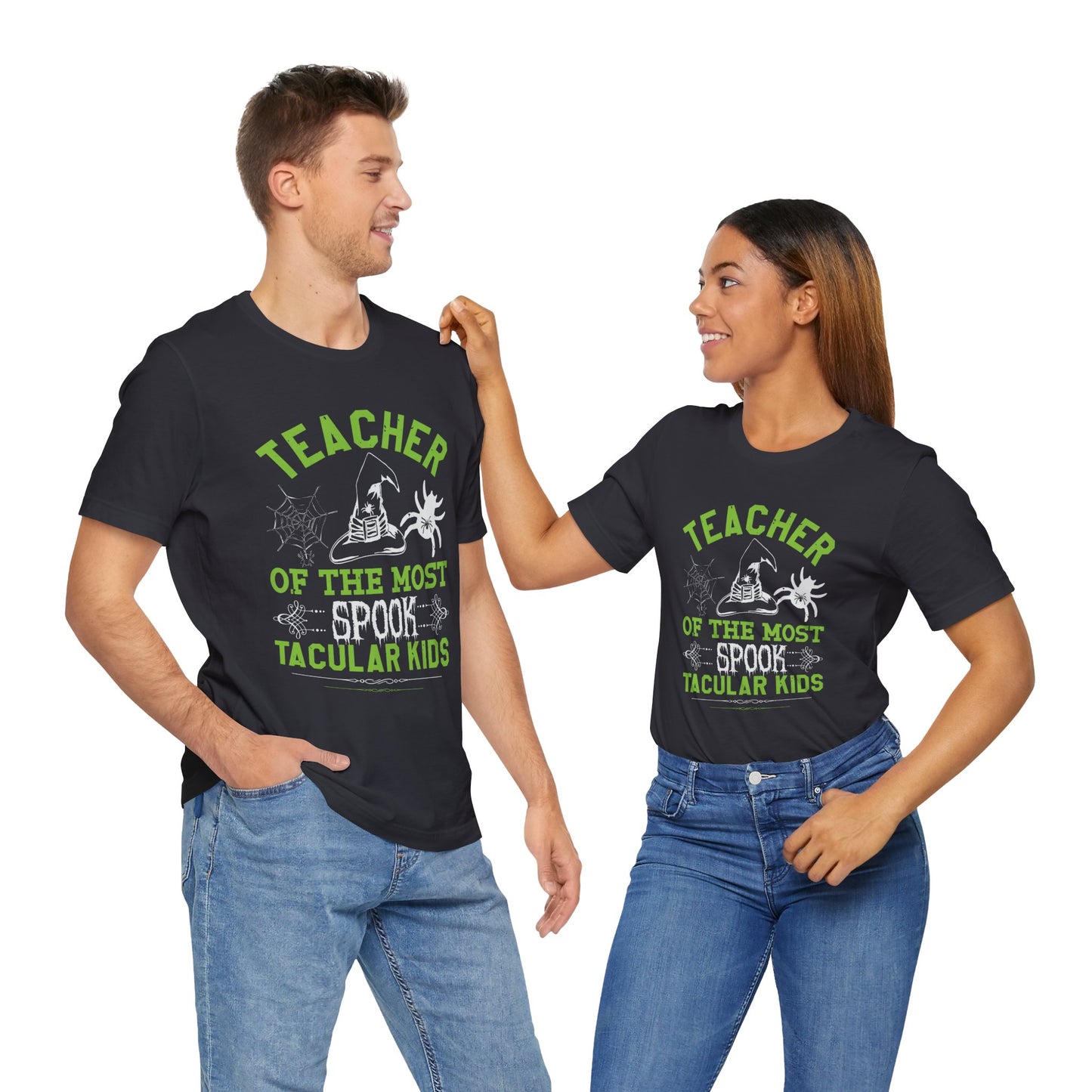 Teacher of the Most Spook-tacular Kids - Unisex Jersey Short Sleeve Tee - 12515